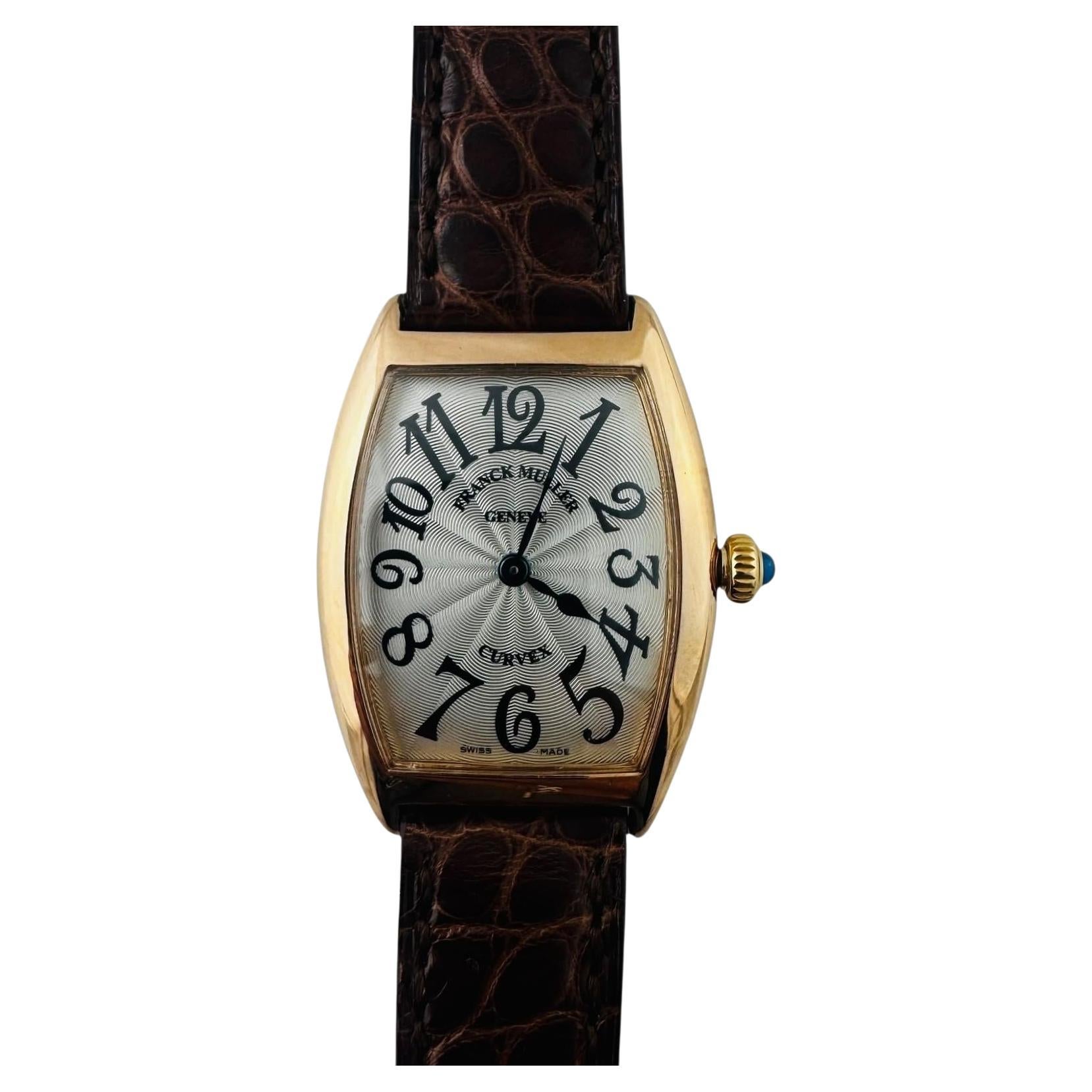 Franck Muller Cintree Curvex 18K Rose Gold 1752QZ Ladies Watch #23248