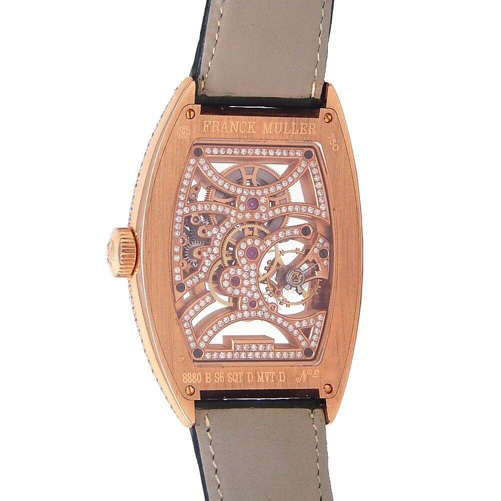 Franck Muller Cintree Curvex 18 Karat Gold Manual Wind Watch 8880 B S6 SQTDMVT D For Sale 1