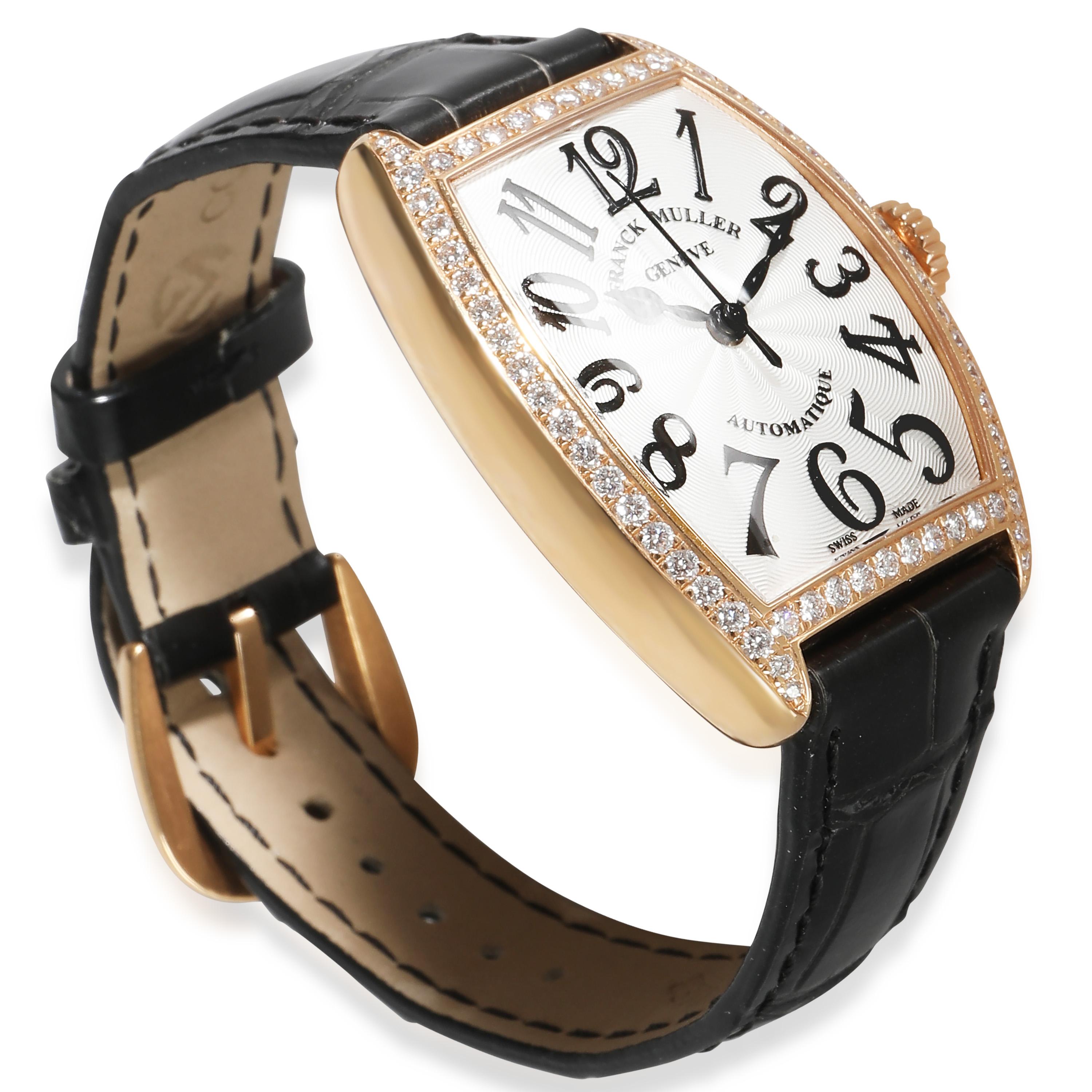 Franck Muller Cintree Curvex 7500 SC AT F0 D 1R Damenuhr aus 18kt Roségold im Zustand „Hervorragend“ im Angebot in New York, NY