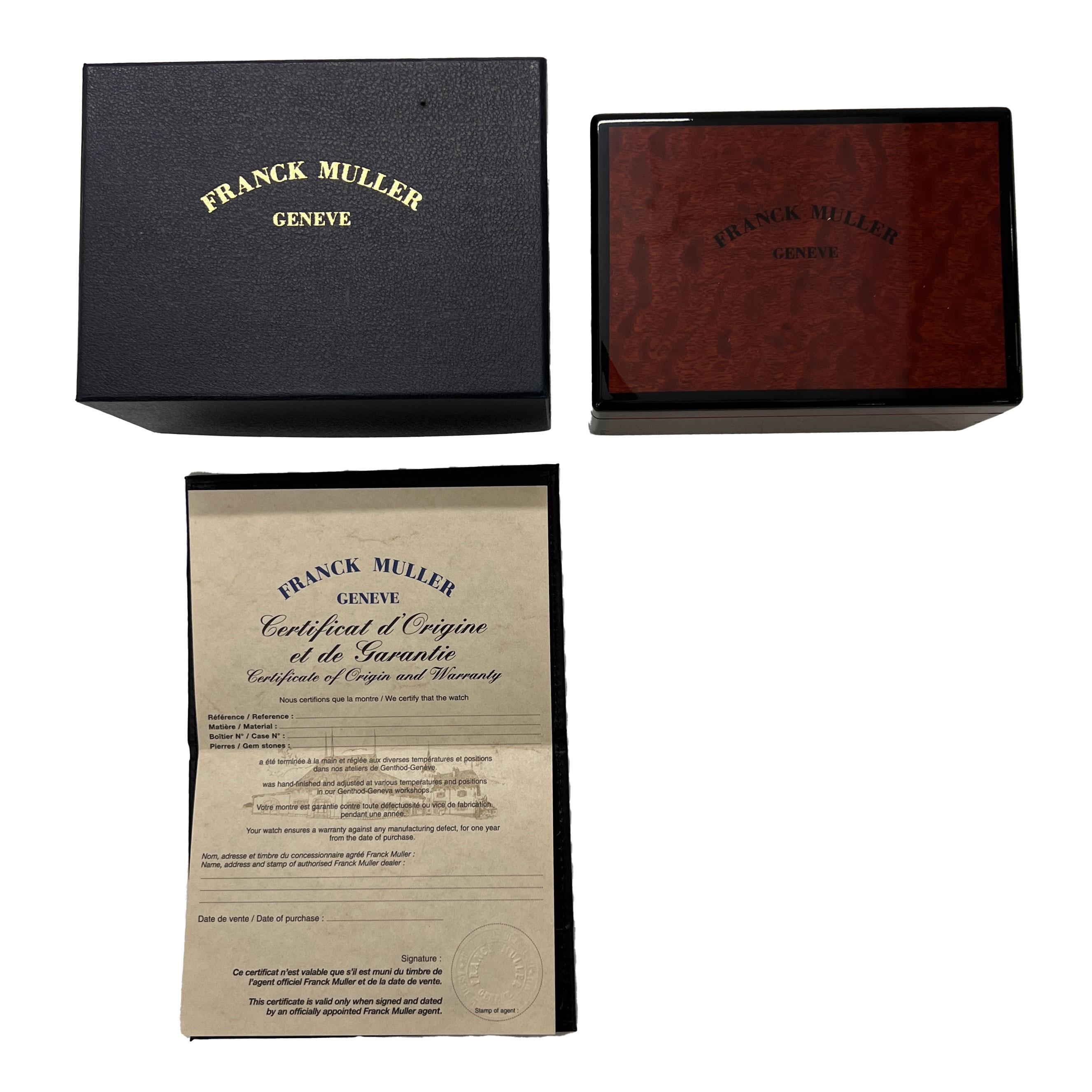 Franck Muller Cintree Curvex 7500 SC AT F0 D 1R Damenuhr aus 18kt Roségold im Angebot 1