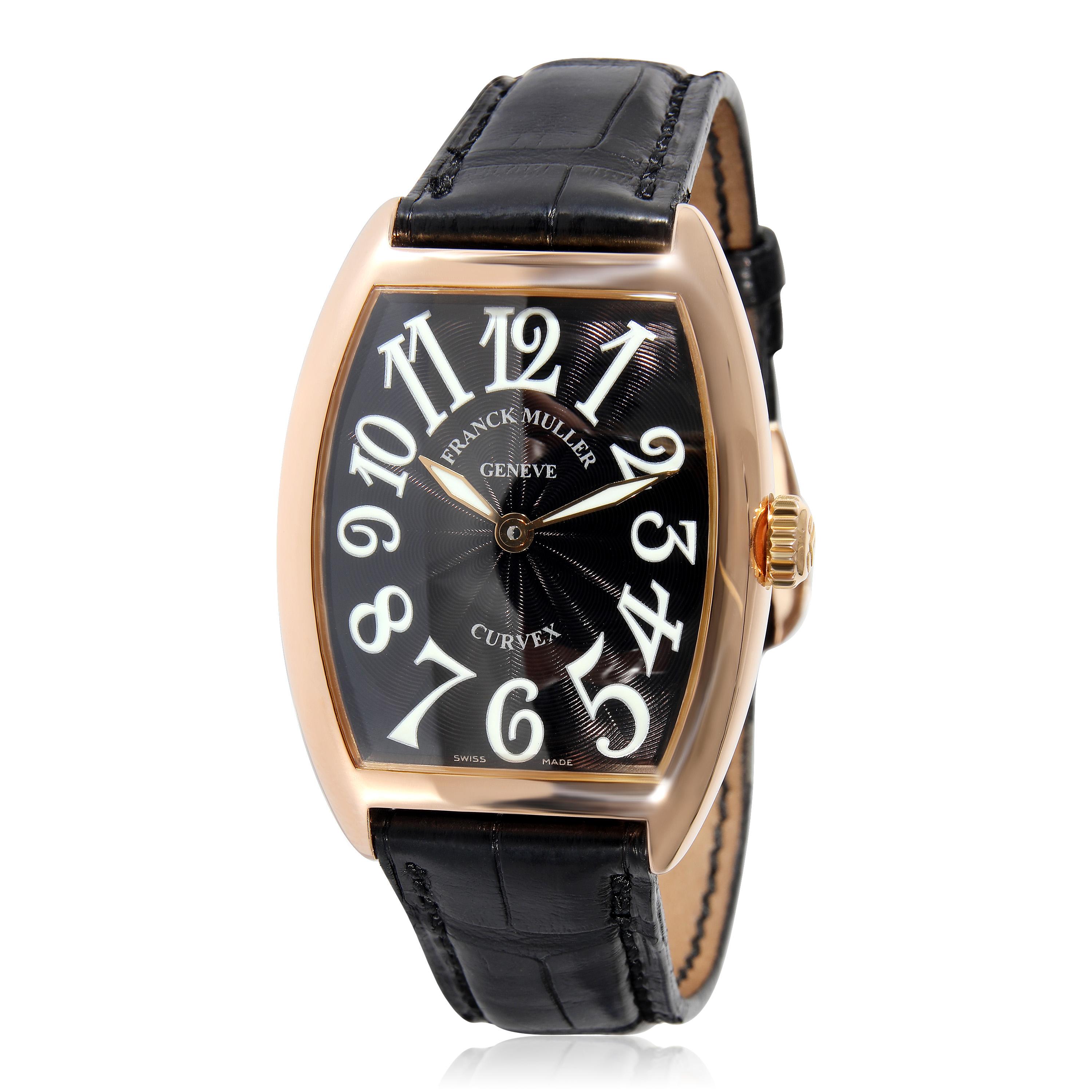 Franck Muller Cintree Curvex 7502 QZ Damenuhr aus 18 Karat Roségold

SKU: 131657

PRIMÄRE DETAILS
Marke: Franck Muller
Modell: Cintree Curvex
Herkunftsland: Schweiz
Uhrwerk Typ: Quarz: Batterie
Herstellungsjahr: 2010-2019
Zustand: Einzelhandelspreis