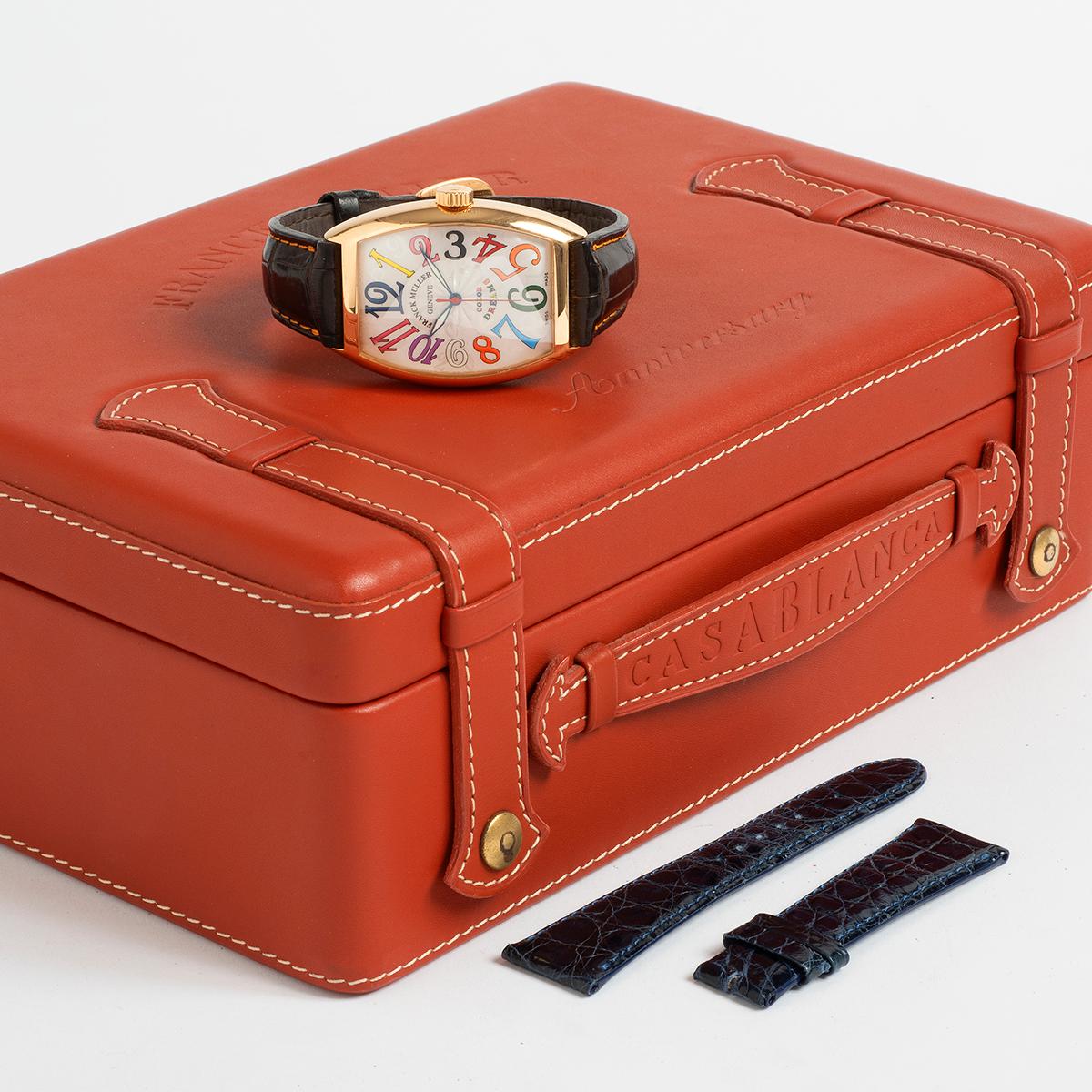 Franck Muller Cintree Curvex Colour Dreams Ref 7851SC. Gehäuse aus 18 Karat Roségold, 2006 1