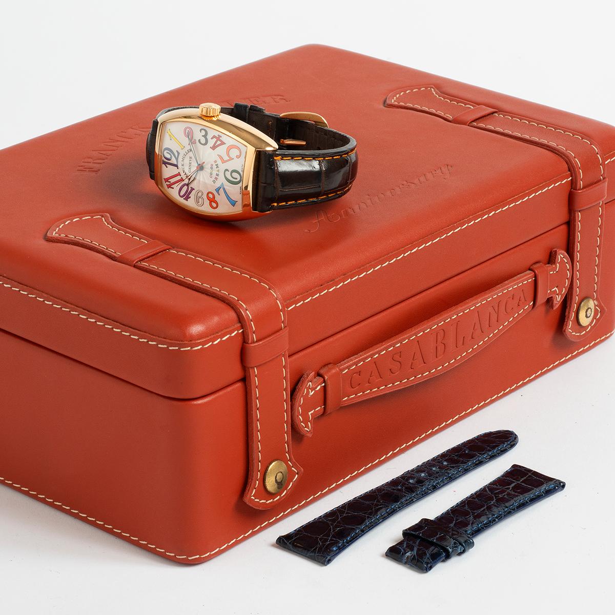 Franck Muller Cintree Curvex Colour Dreams Ref 7851SC. Gehäuse aus 18 Karat Roségold, 2006 2