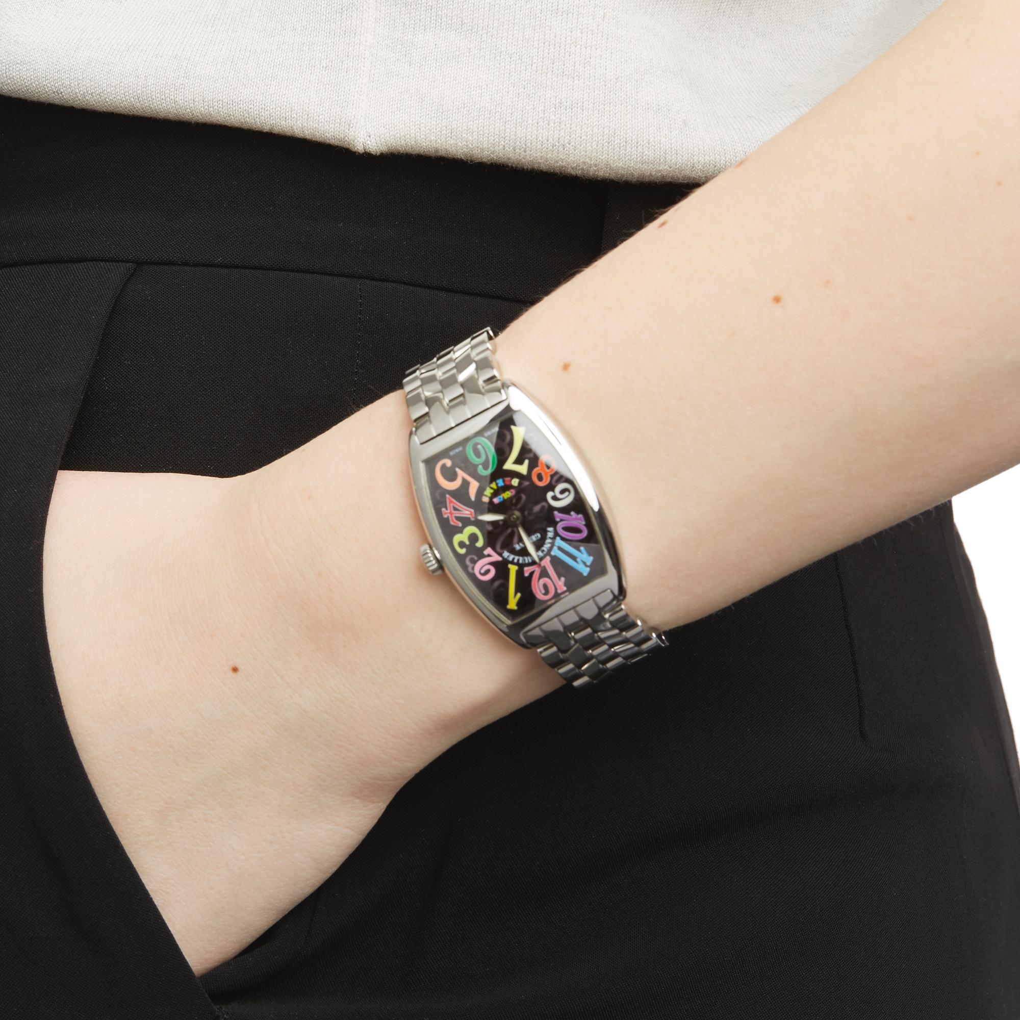 Franck Muller Cintree Curvex Colour Dreams Unisex 2852QZ Stainless Steel Watch 2