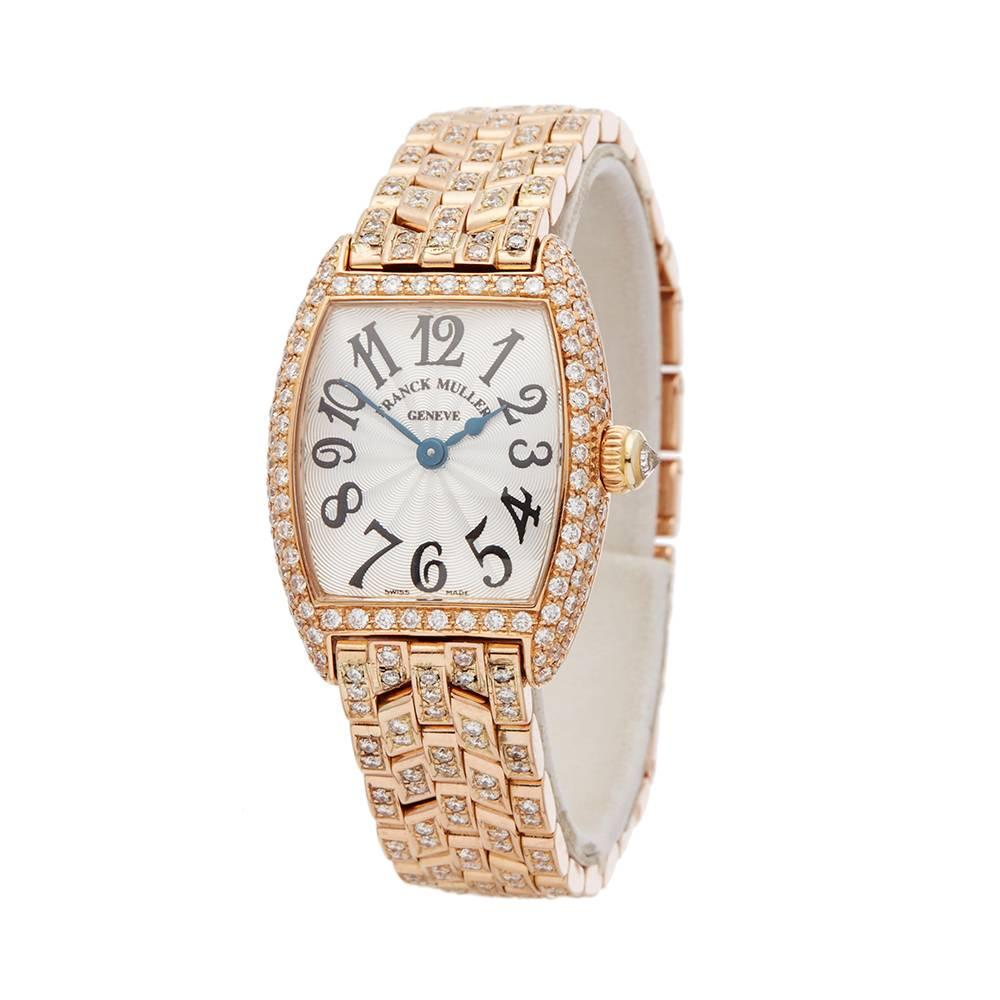 Ref: COM1258
Manufacturer: Franck Muller
Model: Cintree Curvex
Model Ref: 2251QZ
Age: 2000's
Gender: Ladies
Complete With: Box Only
Dial: Silver Arabic
Glass: Sapphire Crystal
Movement: Quartz
Water Resistance: To Manufacturers Specifications
Case: