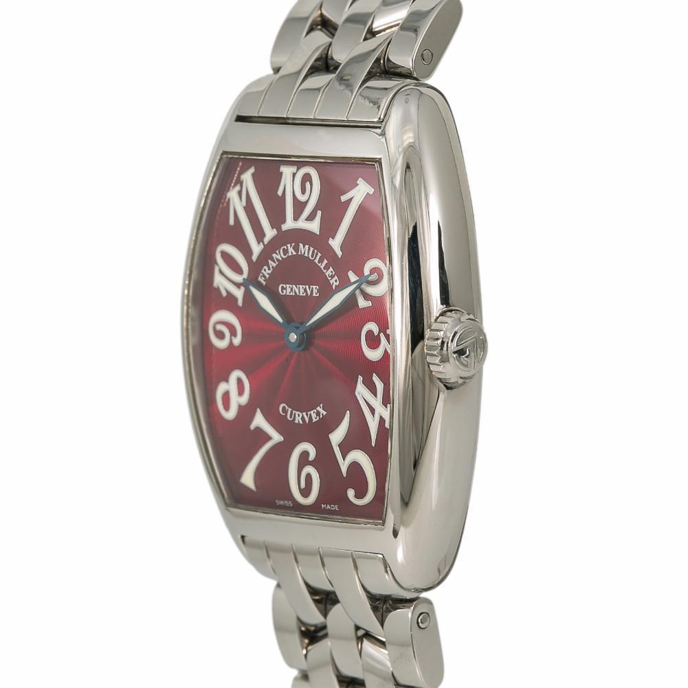Franck Muller Cintree Curvex MISSING, Brown Dial, Certified In Excellent Condition For Sale In Miami, FL