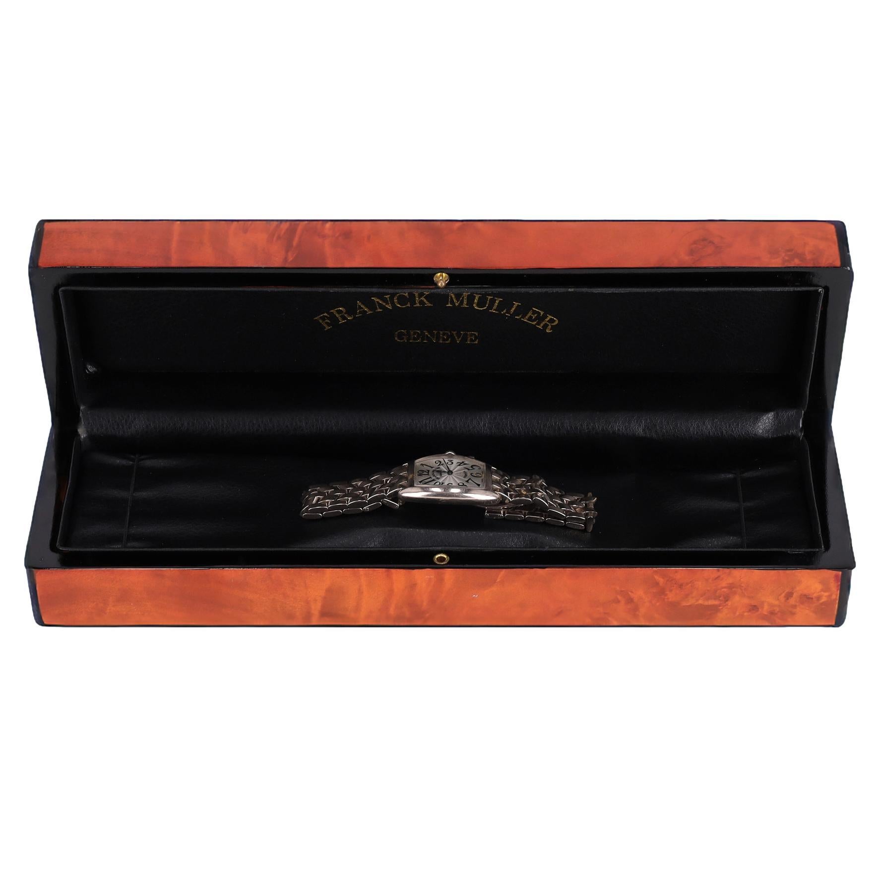 Franck Muller Cintrée Curvex Uhr In Edelstahl Damen im Angebot