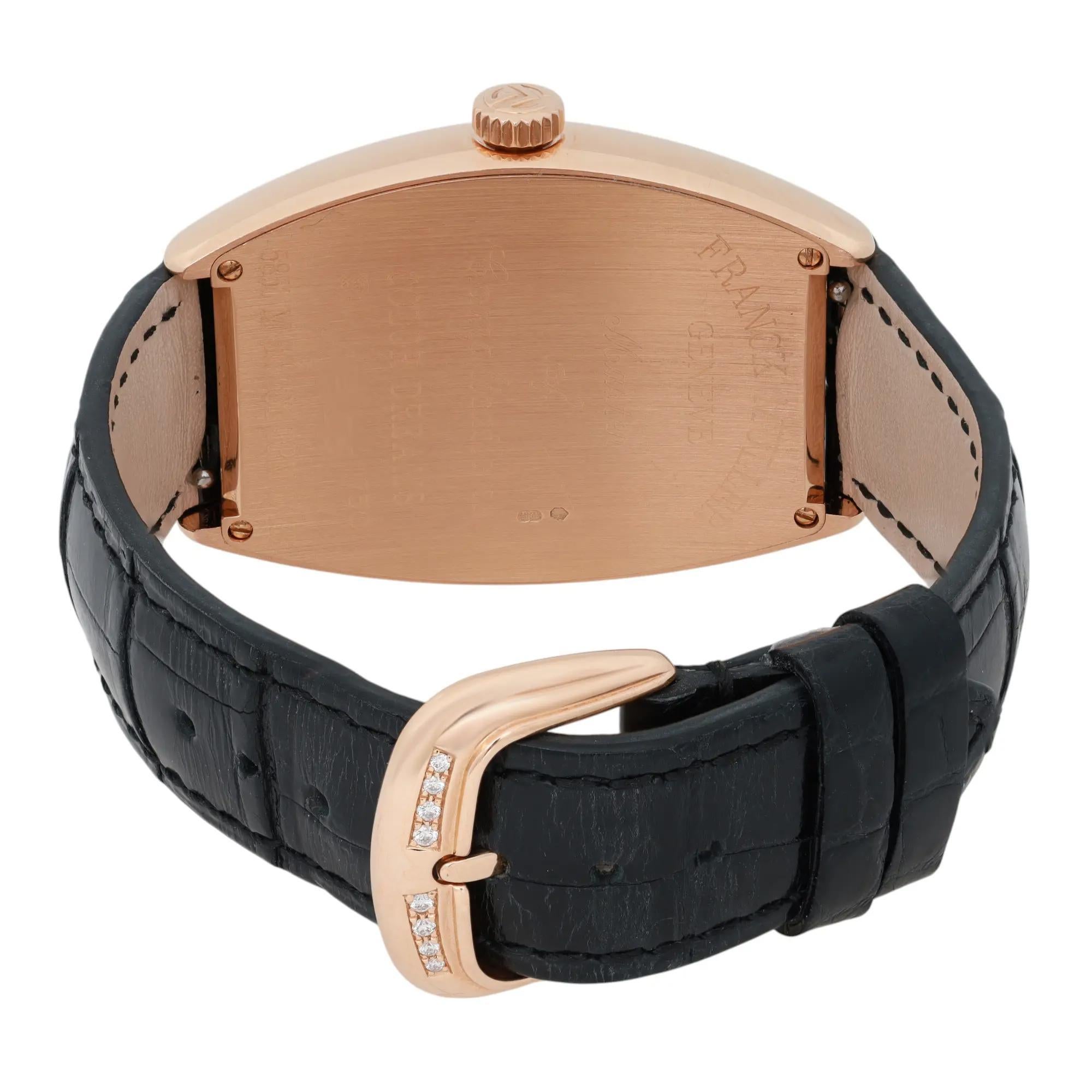 Men's Franck Muller Color Dreams 33mm 18k Rose Gold Diamond Bezel 5851 M SC COLDRM D1R For Sale