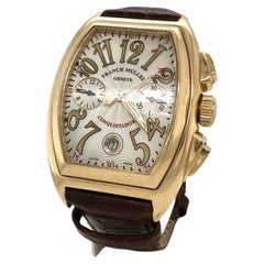 Franck Muller Conquistador 8002 CC Chronograph Uhr aus 18 Karat Gelbgold