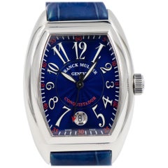 Montre pour homme Franck Muller Conquistador 8005 SC:: cadran bleu