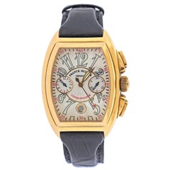 Vintage Franck Muller Conquistador Chronograph Gold Watch 8005 CC