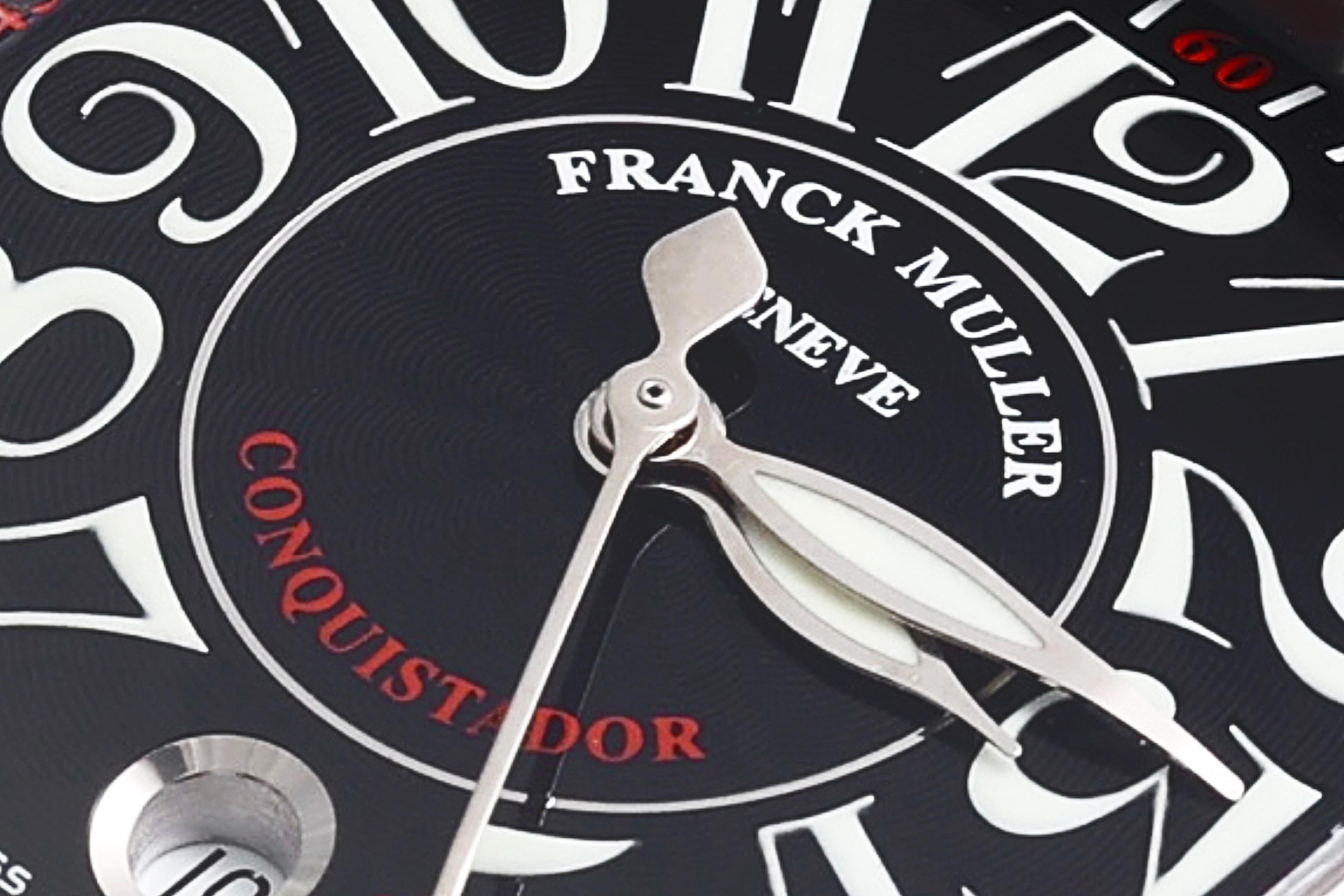 Franck Muller Conquistador Cortez 10000 H SC  Pavé Diamonds Wrist Watch For Sale 5