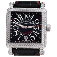 Franck Muller Conquistador Cortez 10000 H SC  Montre-bracelet Pavé Diamants