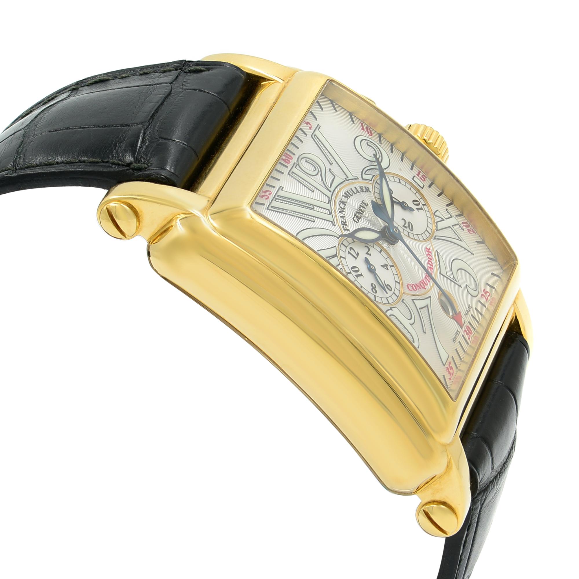 Men's Franck Muller Conquistador Cortez 18K Yellow Gold Automatic Watch 10000 CC