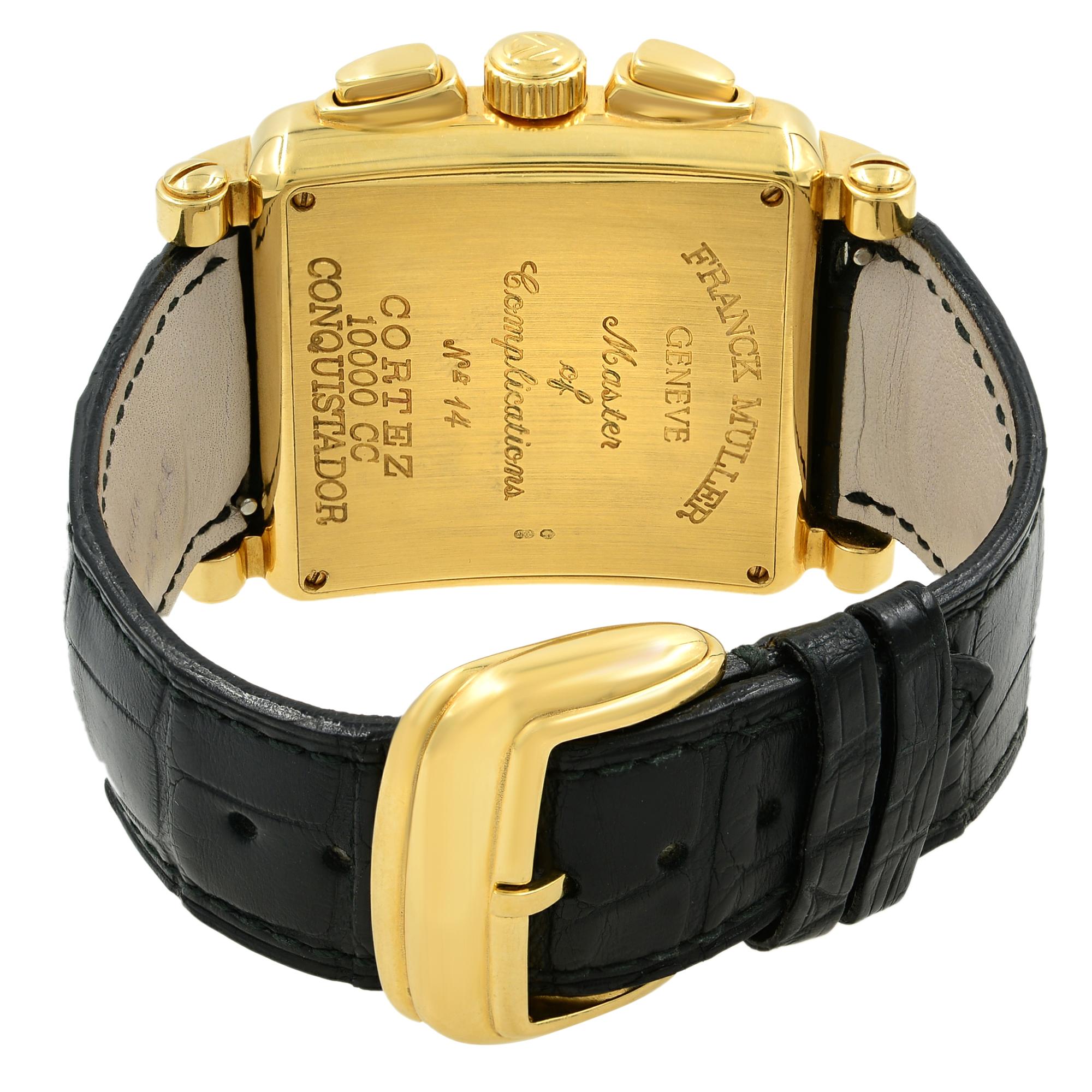 Franck Muller Conquistador Cortez 18K Yellow Gold Automatic Watch 10000 CC 1
