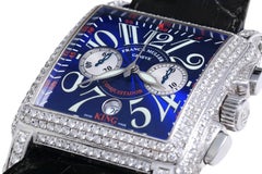 Franck Muller Conquistador Cortez 45mm,  Ref 10000 CC King Full Pavé Diamonds