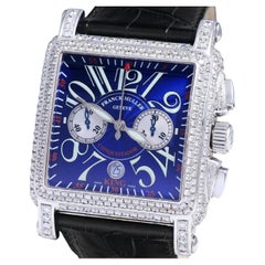 Franck Muller Conquistador Cortez 45 mm,  Ref 10000 CC King Full Pavé Diamonds