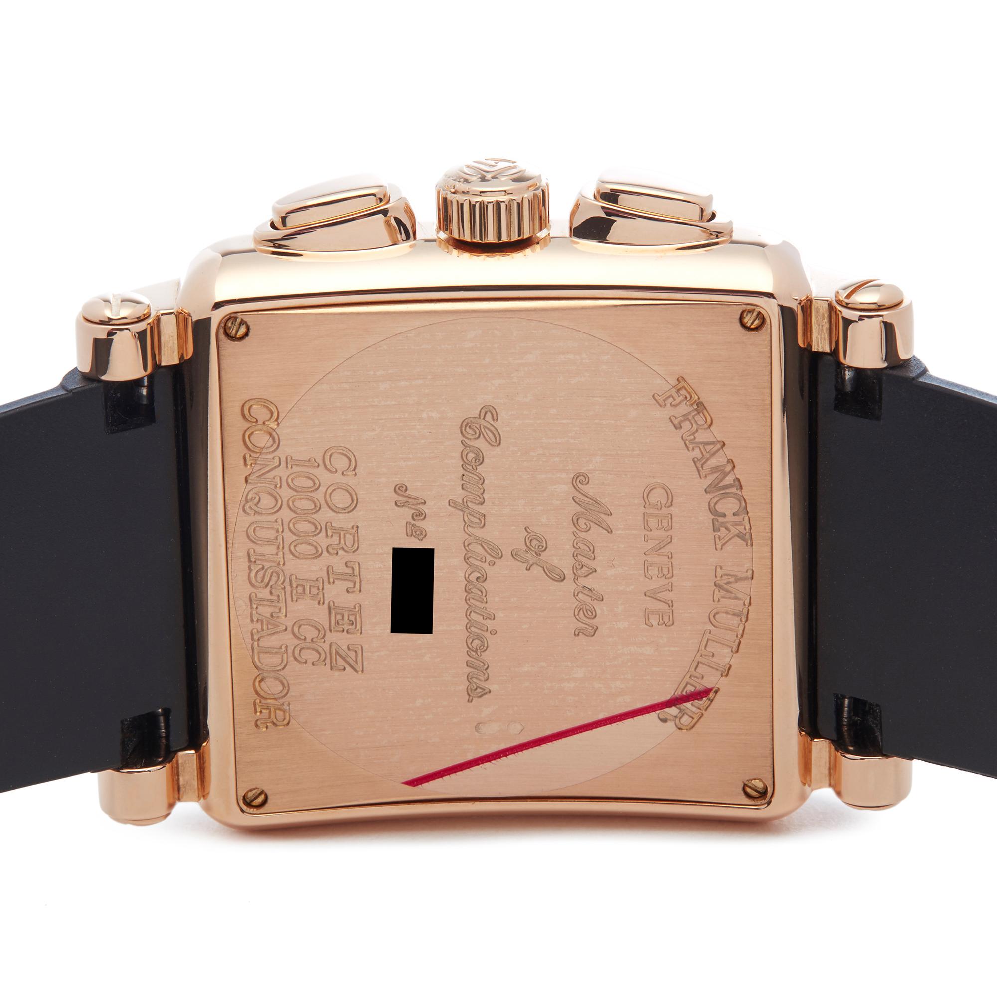 Franck Muller Conquistador Cortez Chronograph 18 Karat Rose Gold 10000 H CC 1