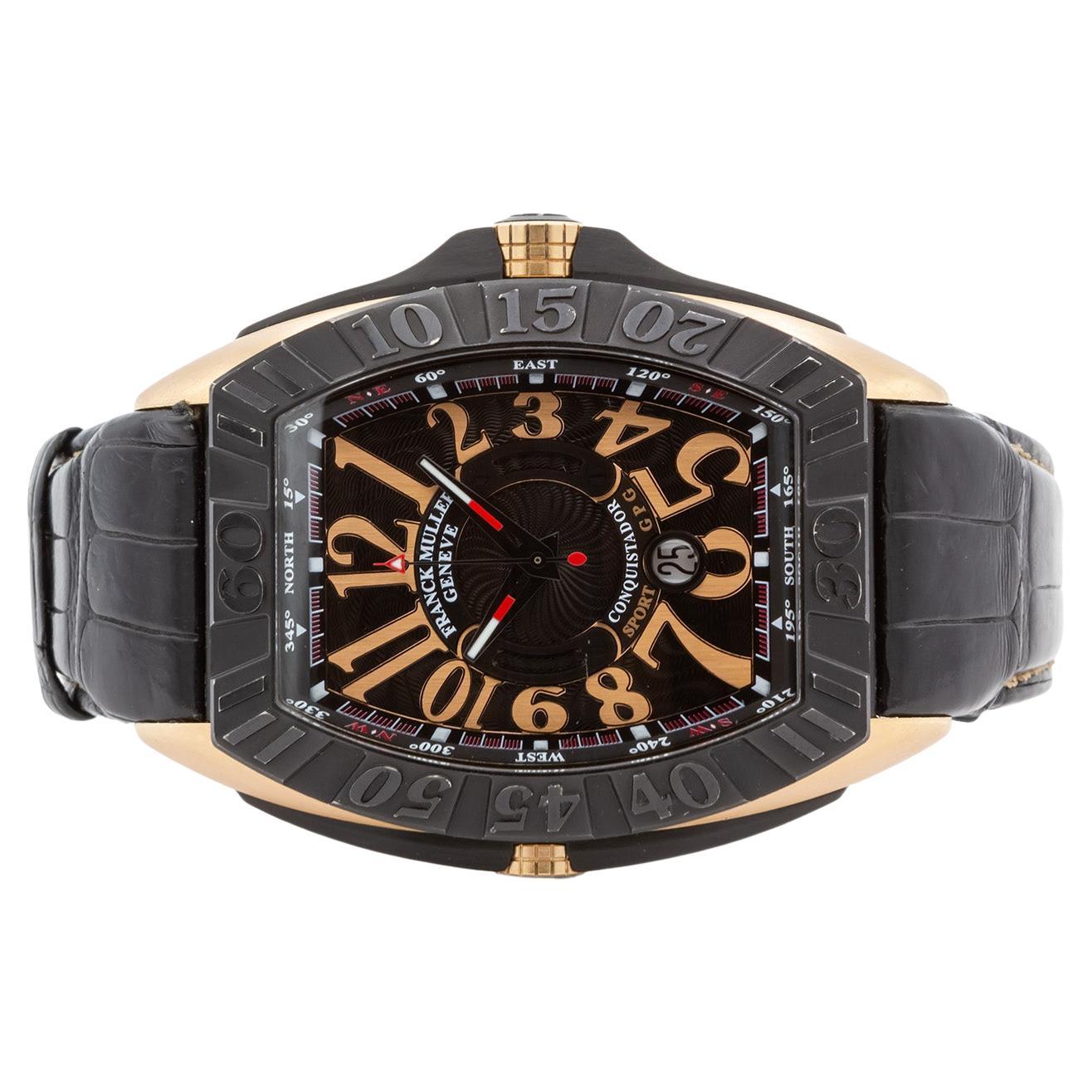 Franck Muller Conquistador Grand Prix 9900 SC DT GPG 18k Rose Gold & PVD