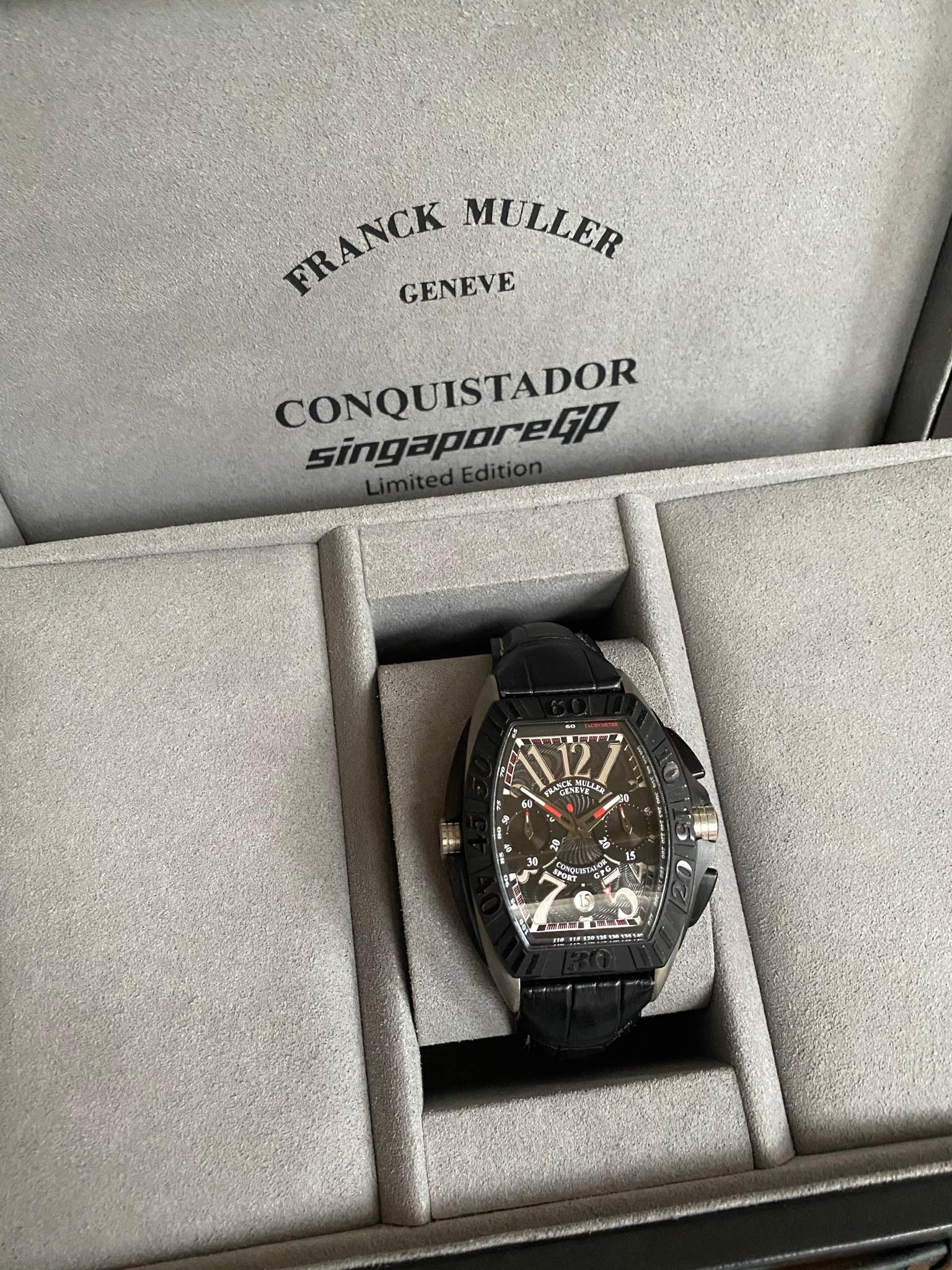 Women's or Men's Franck Muller Conquistador Titanium Men Sports Chrono Watch 8900 CC GP