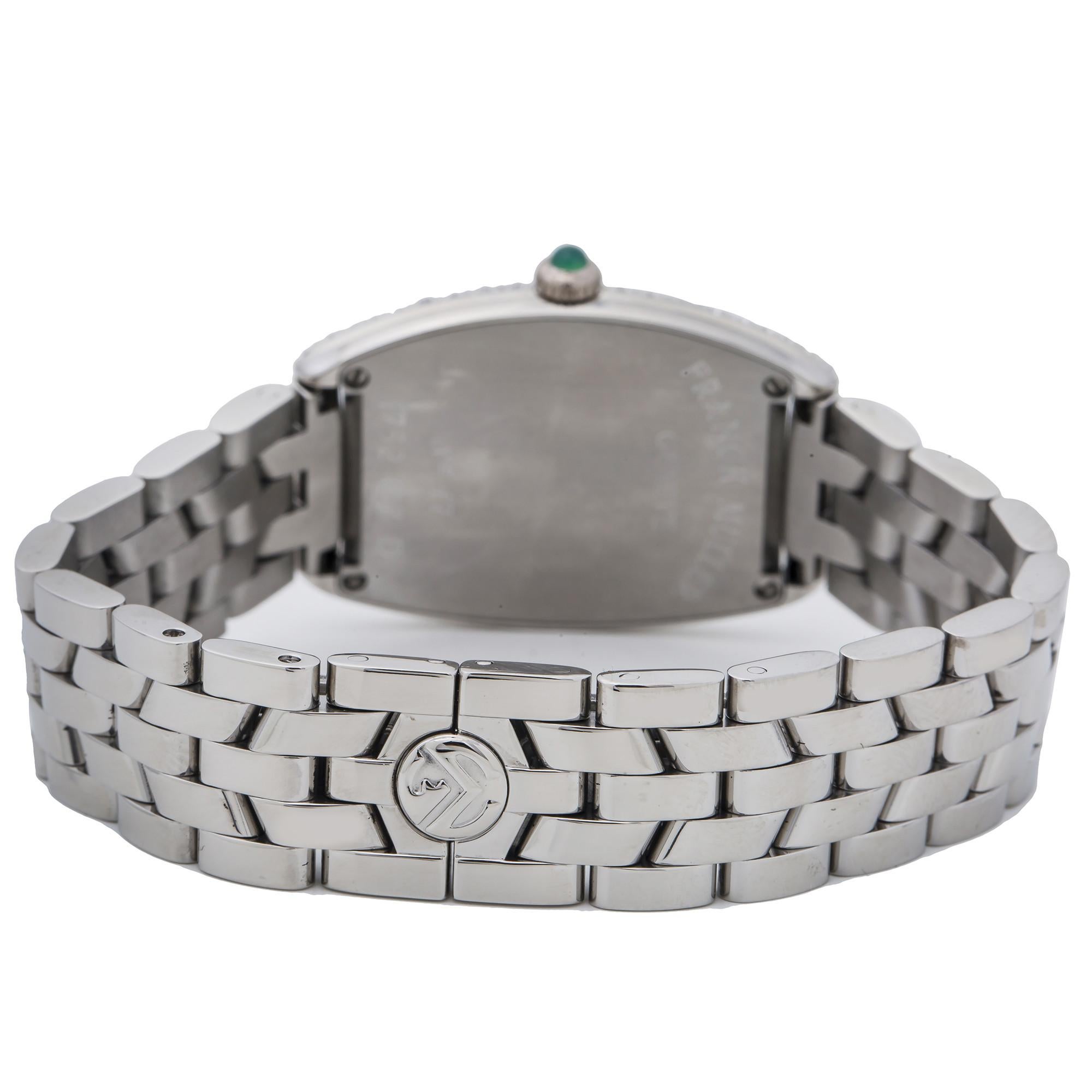 Franck Muller Curvex 1752QZD Factory Diamond Silver Dial Lady's Watch
