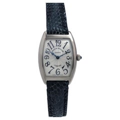 Franck Muller Curvex 18k White Gold ladies Ref 1752 Quartz Wrist Watch