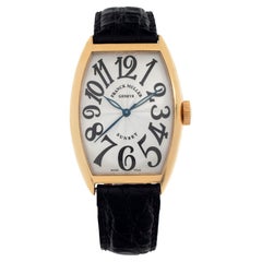 Franck Muller: 18 Karat Gelbgold Armbanduhr mit geschwungenem Armband Ref 5850sc