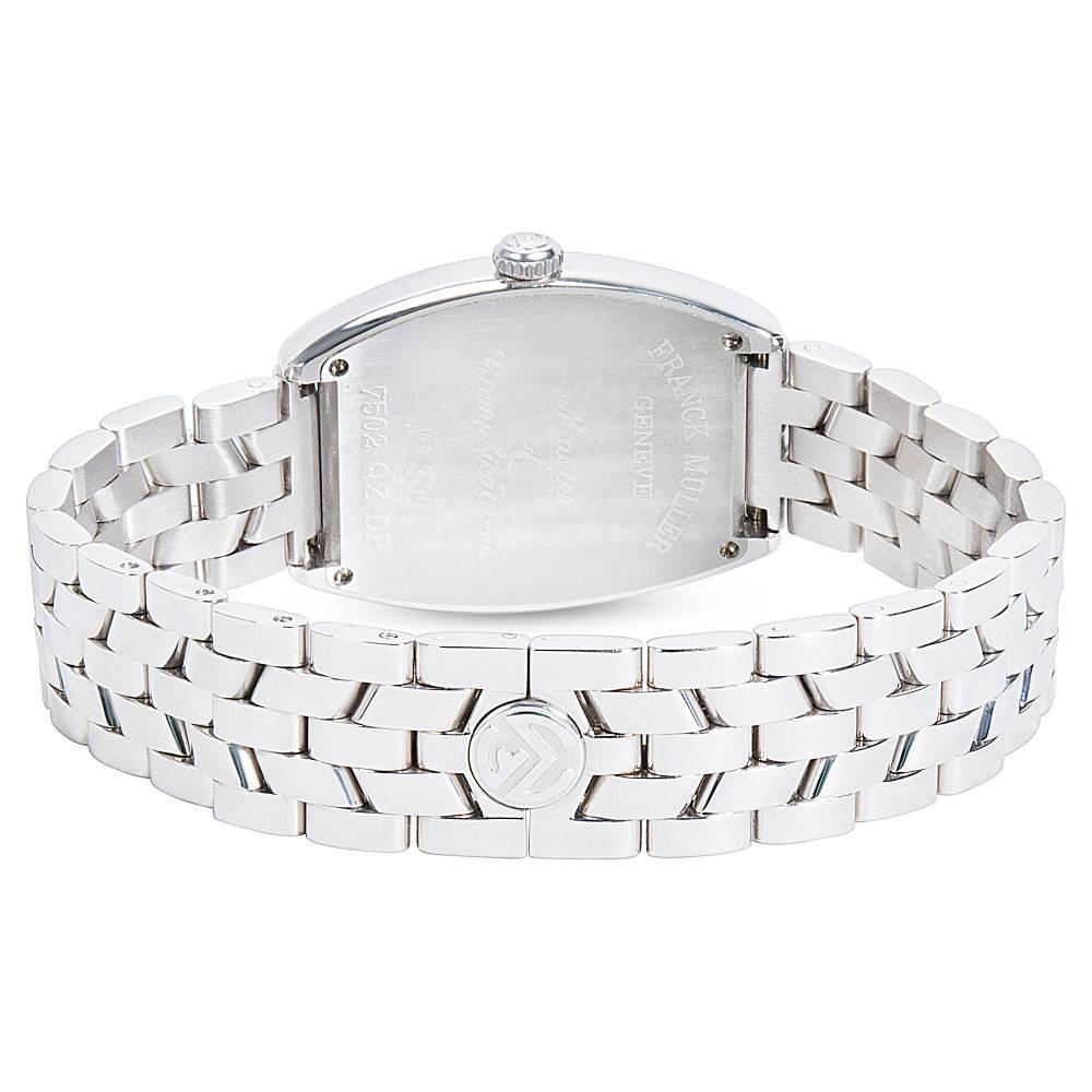 Franck Muller Stainless Steel Diamond Curvex Quartz Wristwatch 1