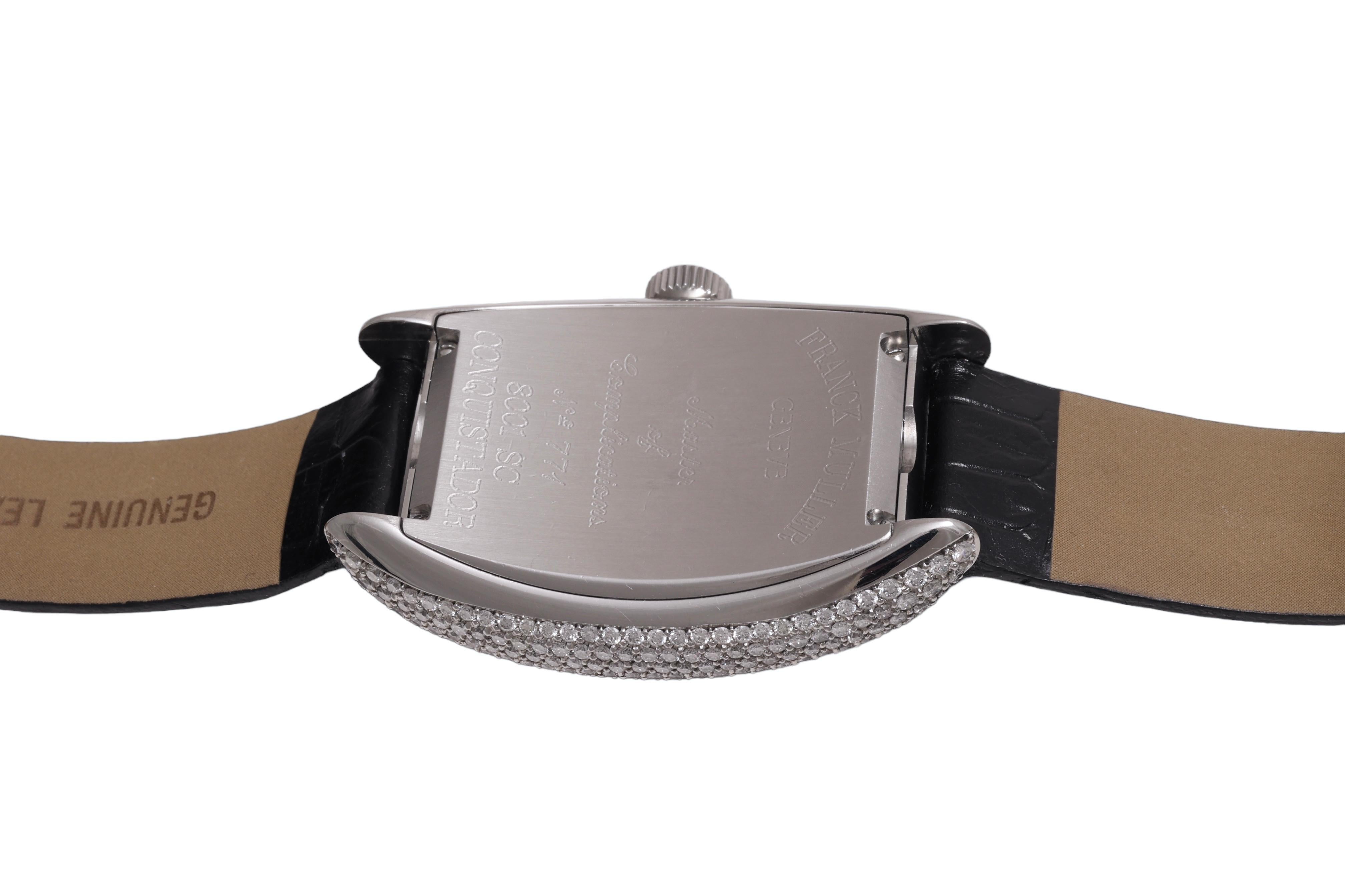 Franck Muller Diamonds Conquistador Automatic Wristwatch Ref. 8001 SC Full Set For Sale 5