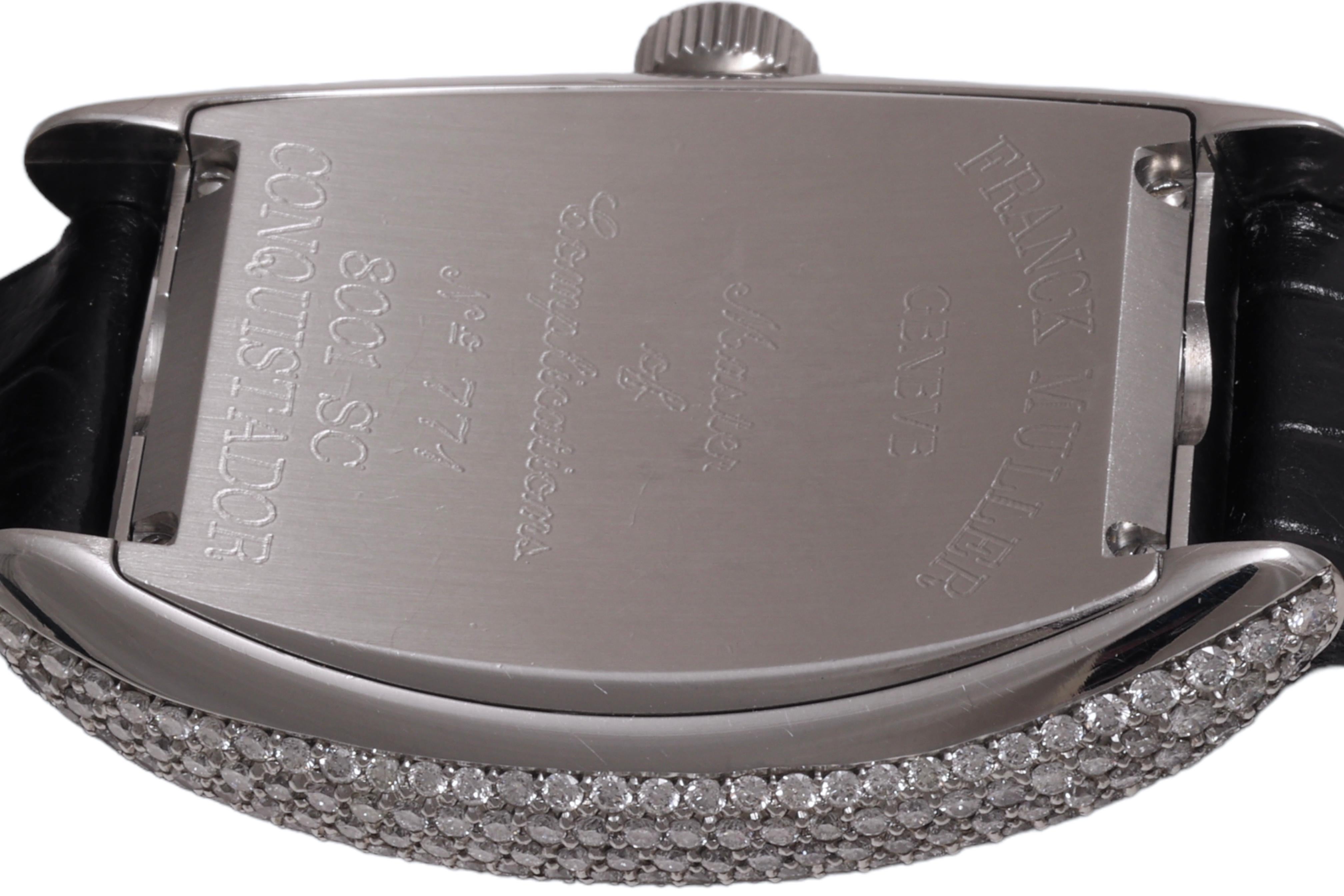 Franck Muller Diamonds Conquistador Automatic Wristwatch Ref. 8001 SC Full Set For Sale 6