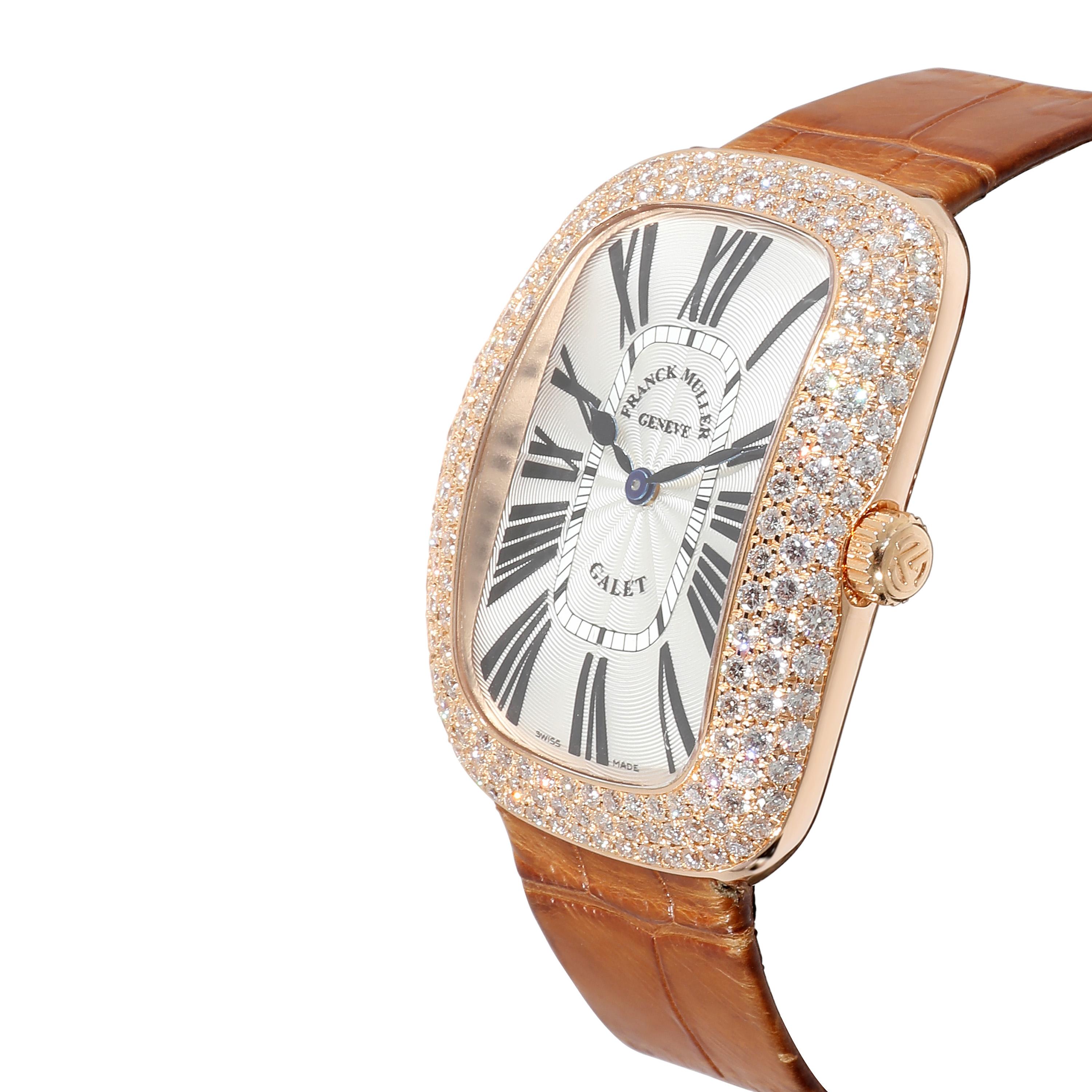 Franck Muller Galet 3002 M QZ R D3 Unisex-Uhr aus 18 Karat Roségold im Zustand „Hervorragend“ in New York, NY