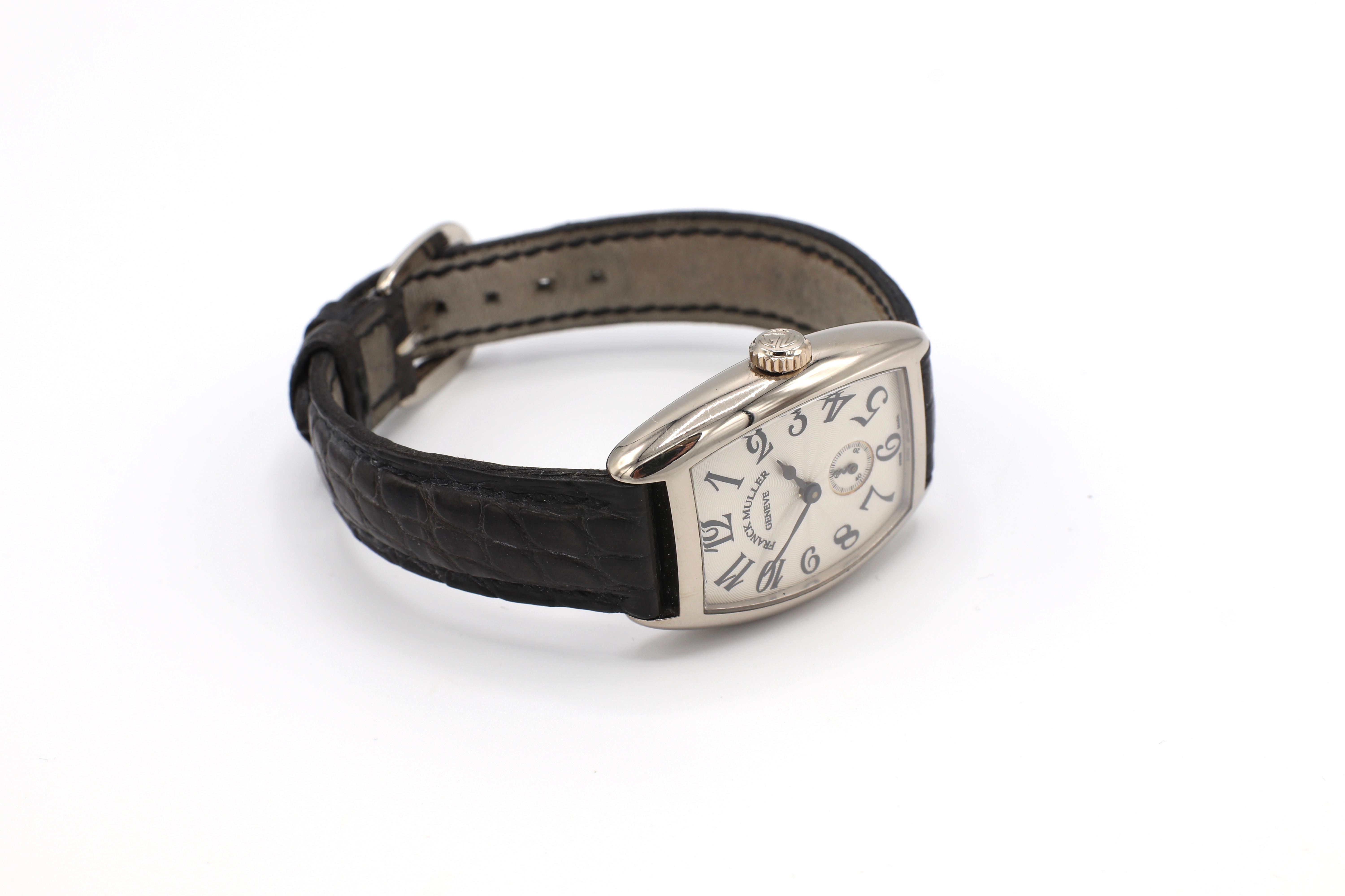 Franck Muller Genève Cintrée Curvex 1752 S6 Uhr aus 18 Karat Weißgold 4
