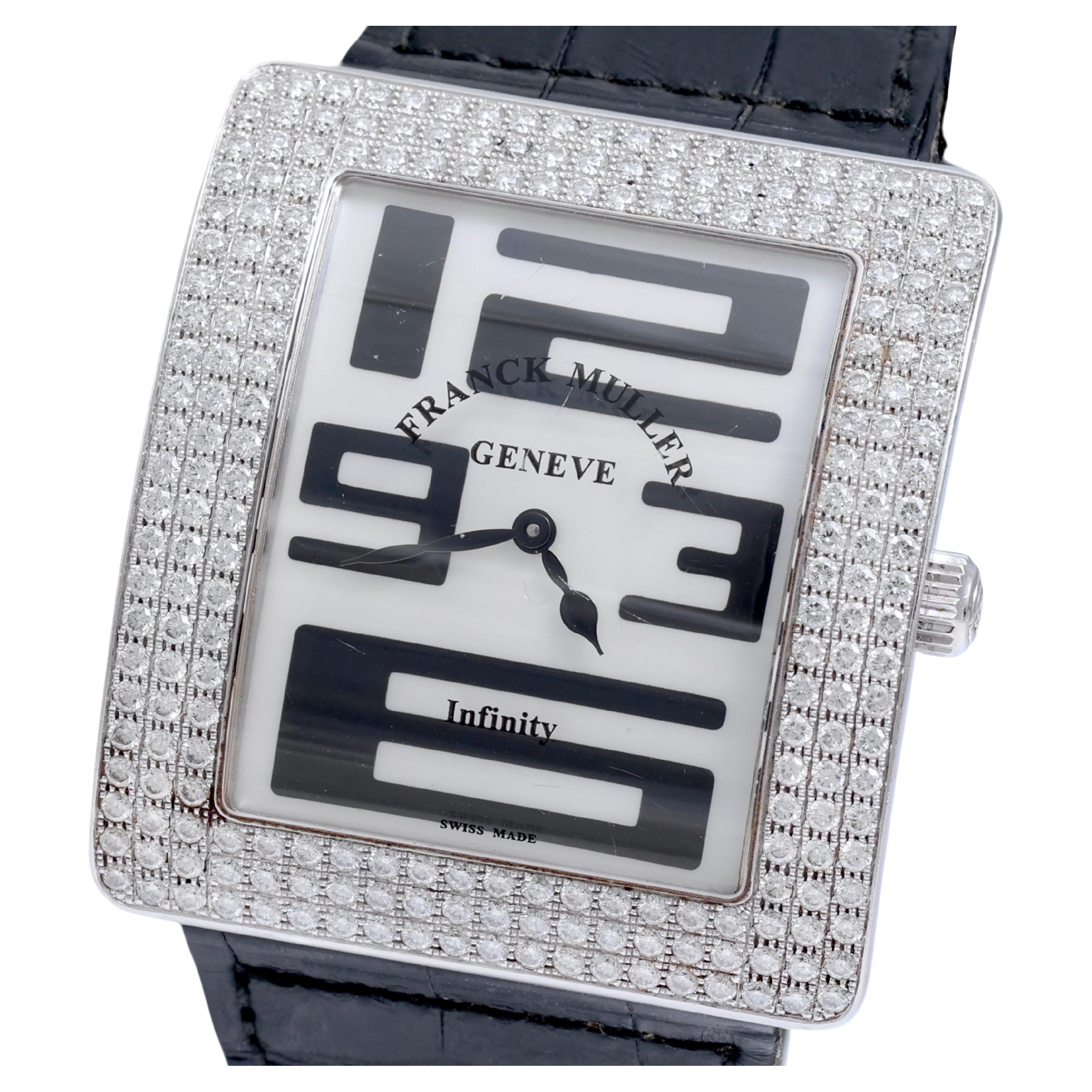 Franck Muller Infinity Full Pavé Diamond Quartz Wrist Watch, Ref 3740 QZ