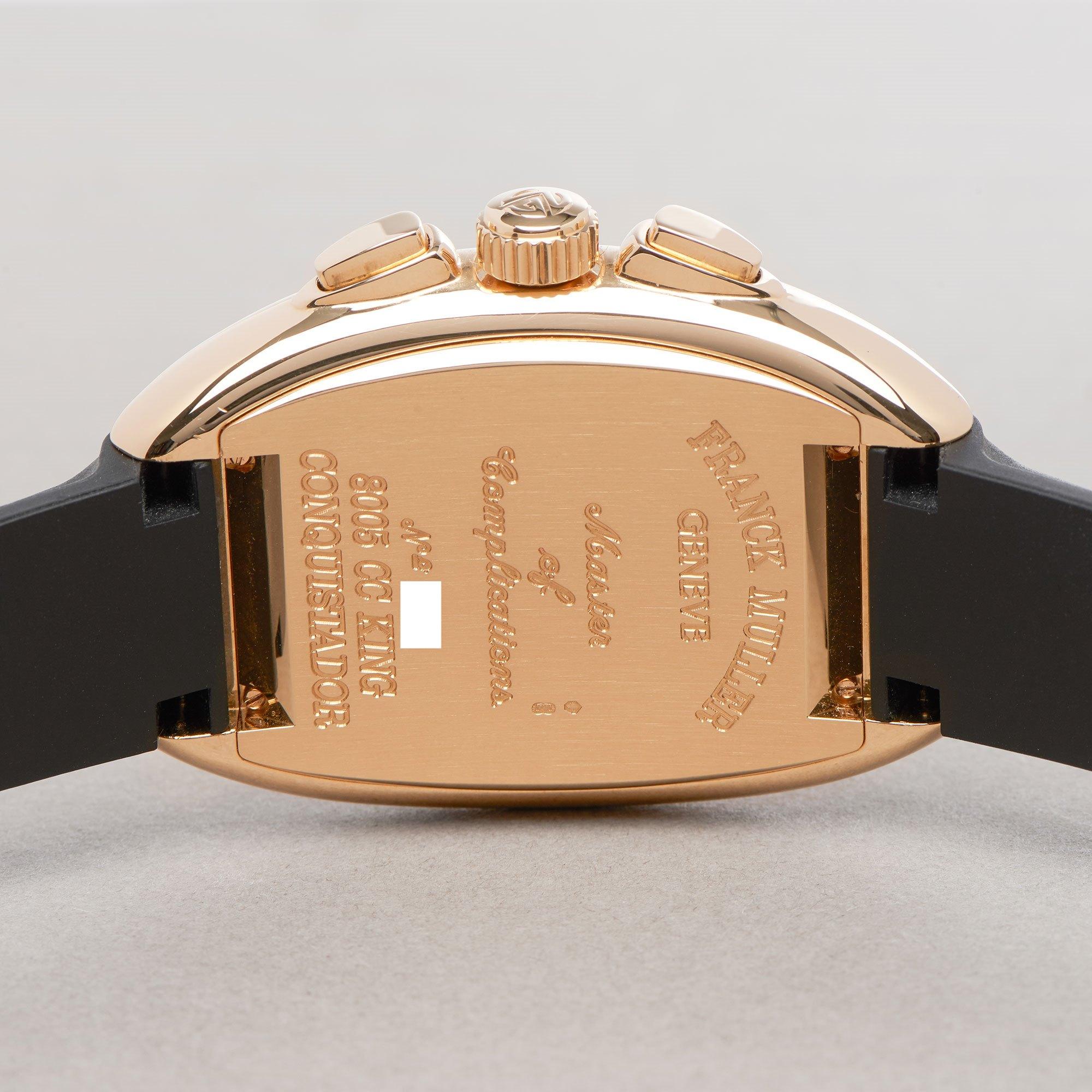 Franck Muller King Conquistador 0 8005 CC KING Herren Gelbgold 18K Uhr 4