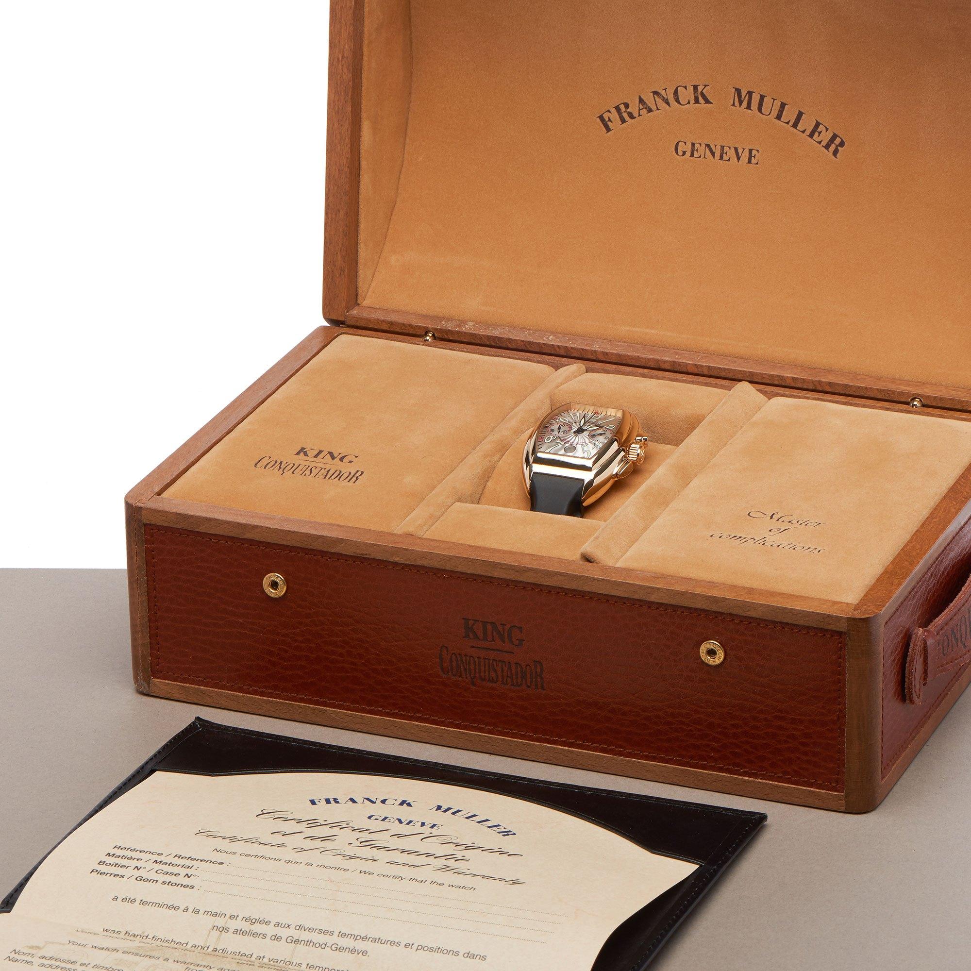 Franck Muller King Conquistador 0 8005 CC KING Herren Gelbgold 18K Uhr 6