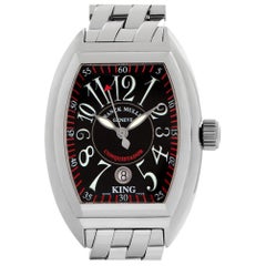 Franck Muller king conquistador 8005 K SC Stainless Steel Black Dial