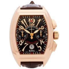 Franck Muller King Conquistador Chronograph 18K Rose Gold 8005 CC Wristwatch