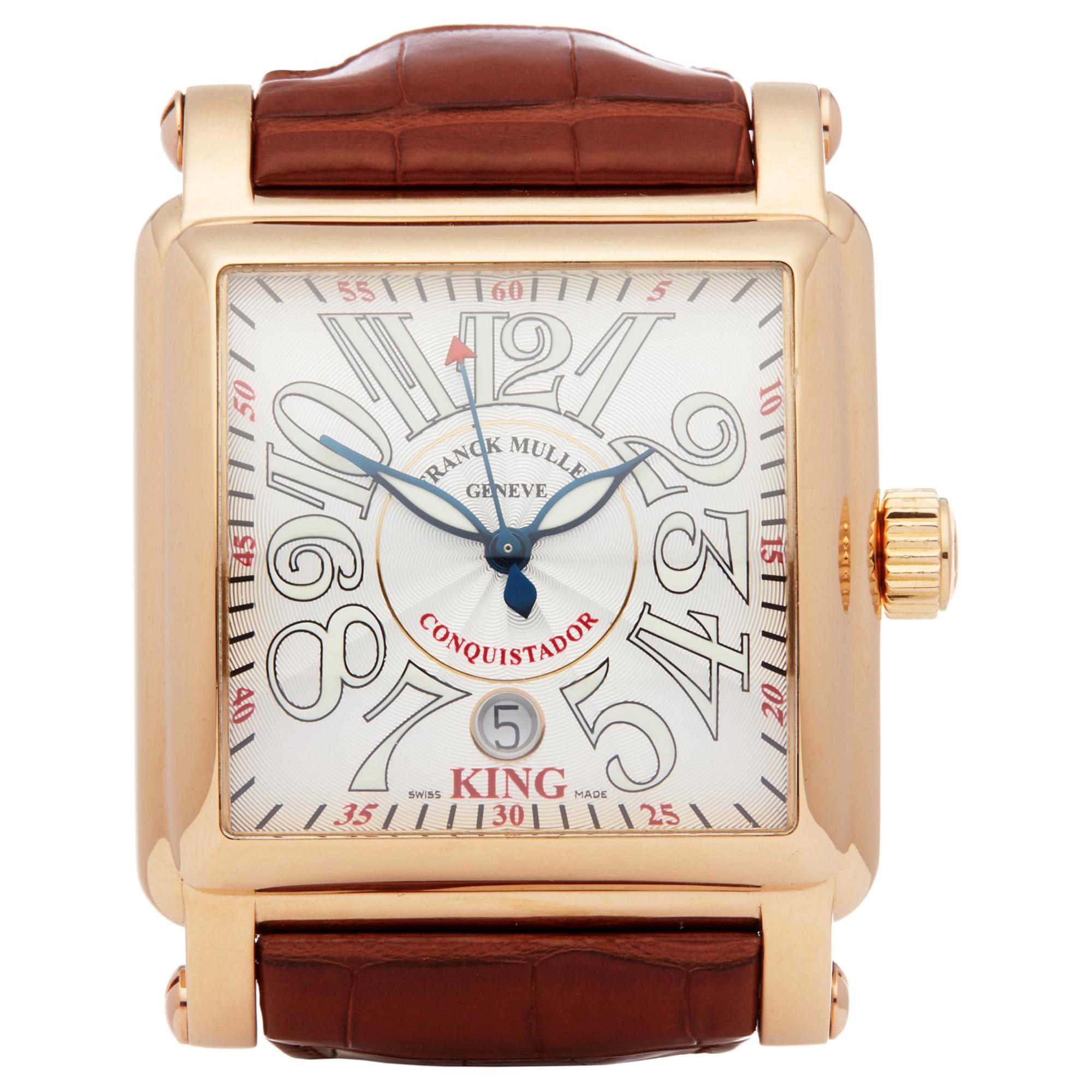 Franck Muller King Conquistador Cortez 10000K Men's Rose Gold Watch
