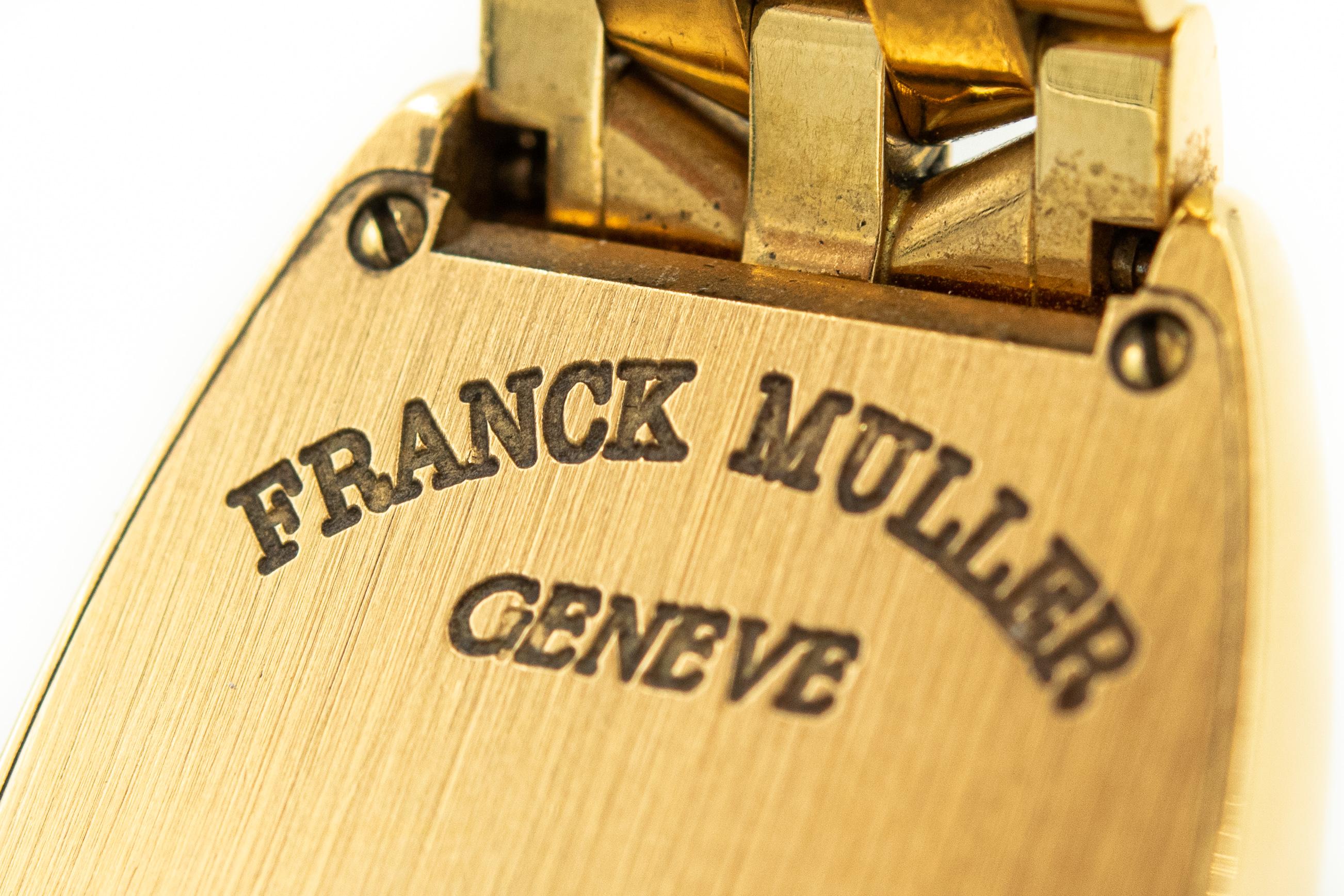 Franck Muller Montre Cintree Curvex en or jaune 18 carats pour femmes 1750 S6 PM 1