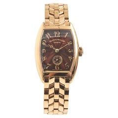 Franck Muller Ladies 18k Yellow Gold Cintree Curvex Watch 1750 S6 PM