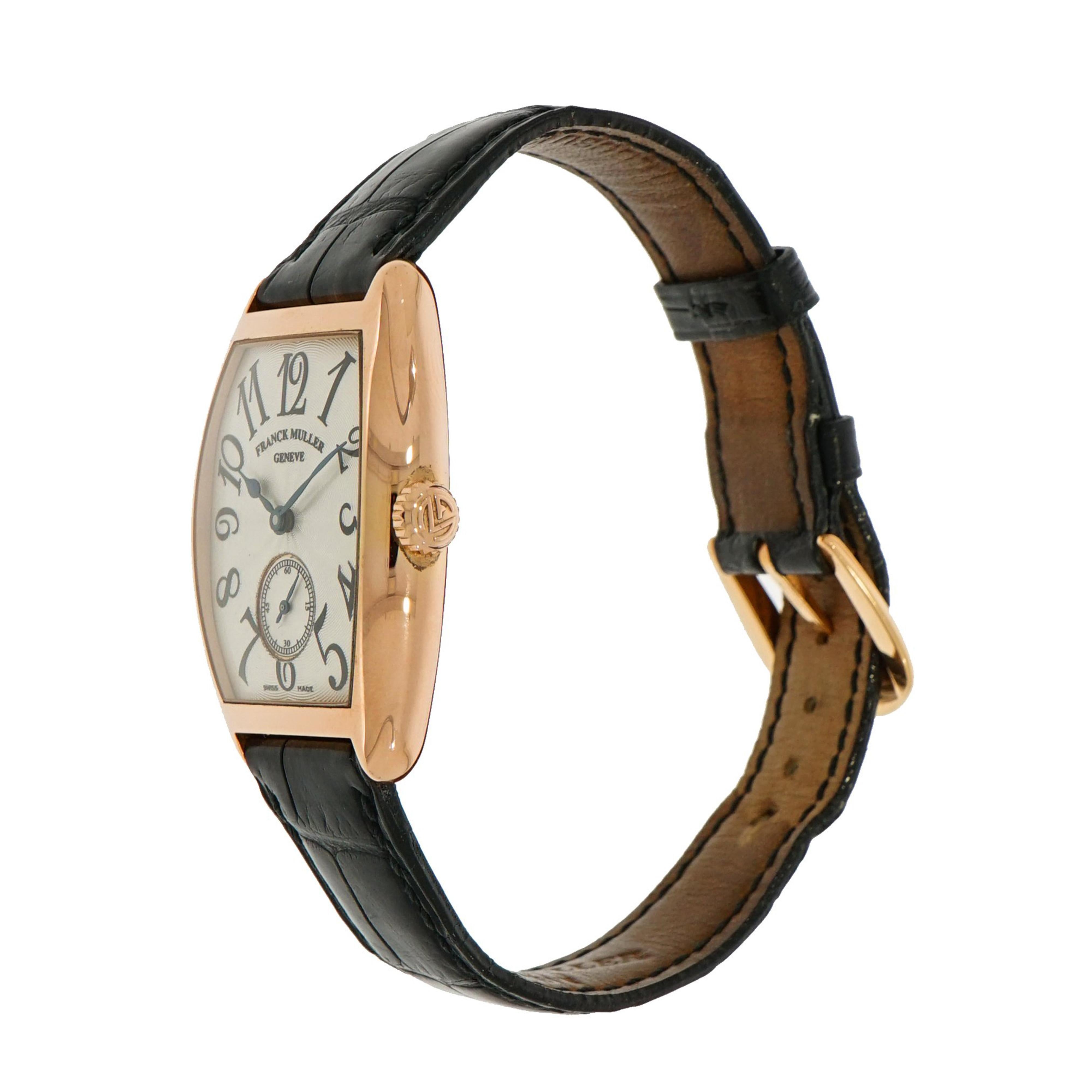 Franck Muller Ladies Rose Gold Curvex manual Wristwatch  In Excellent Condition In Greenwich, CT