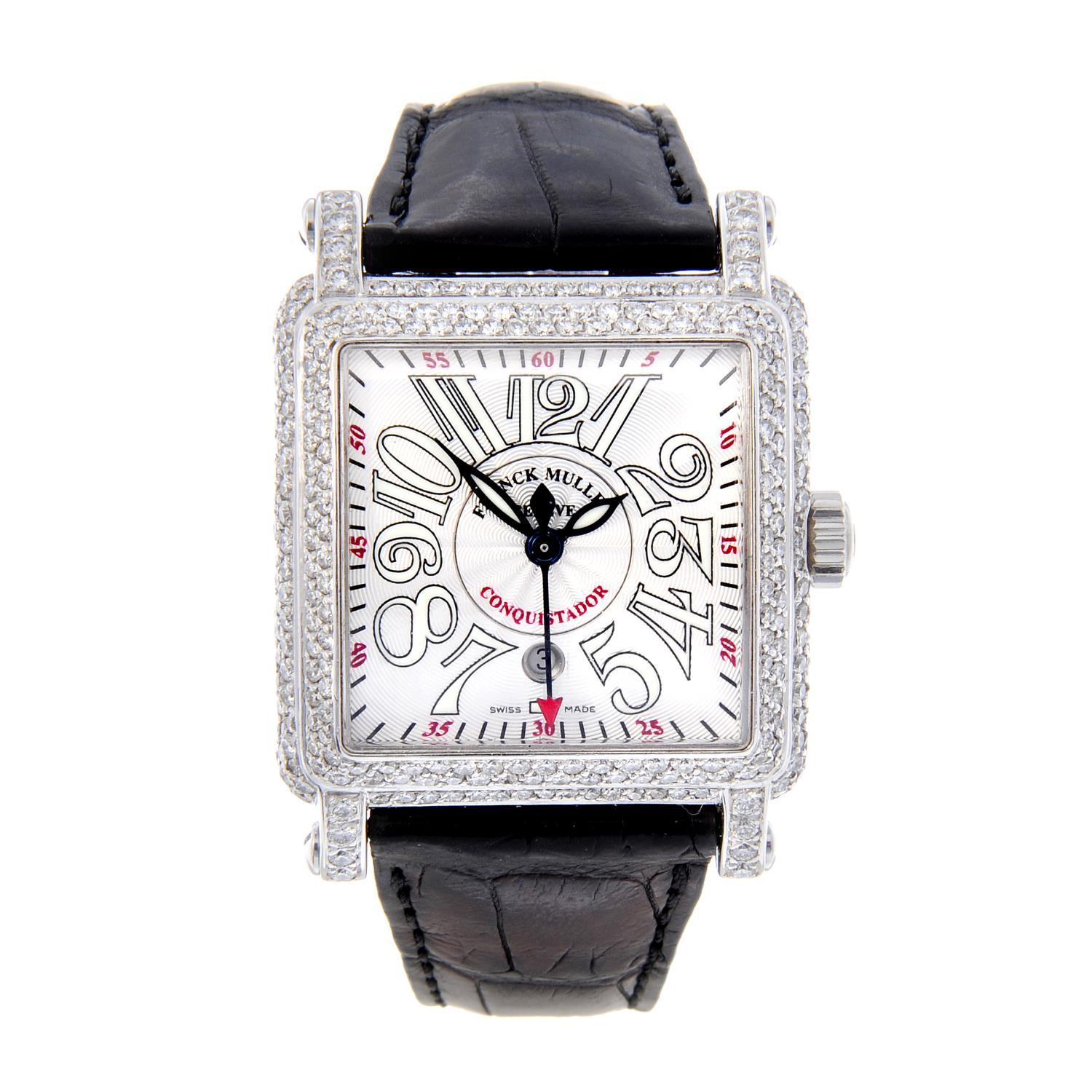Franck Muller Ladies White Gold Diamond Cortez Conquistador automatic Wristwatch