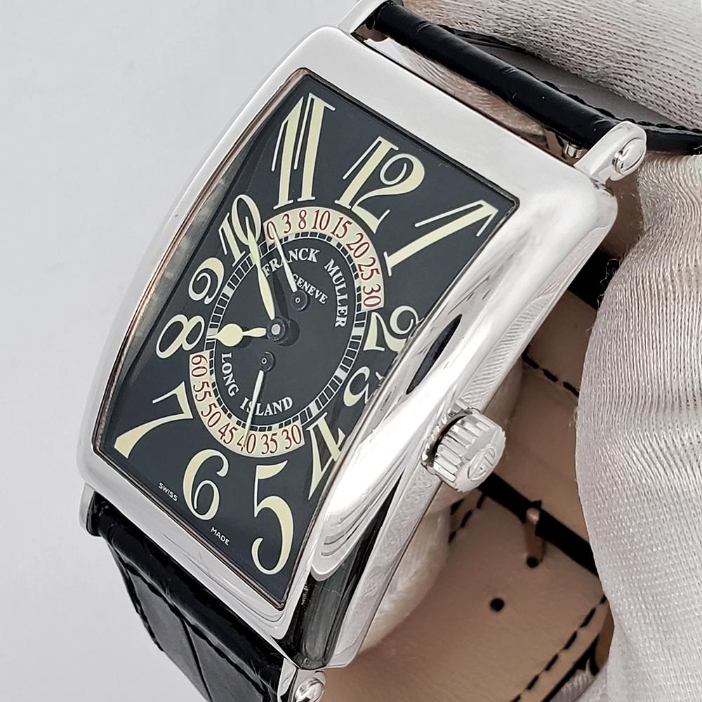 Franck Muller Long Island 33mm Bi-Retro White Gold, Ref 1100 DS R. 

Excellent, pristine condition, works flawlessly. The watch is running strong and keeping accurate time, having been timed to precision on Witschi Expert Timing