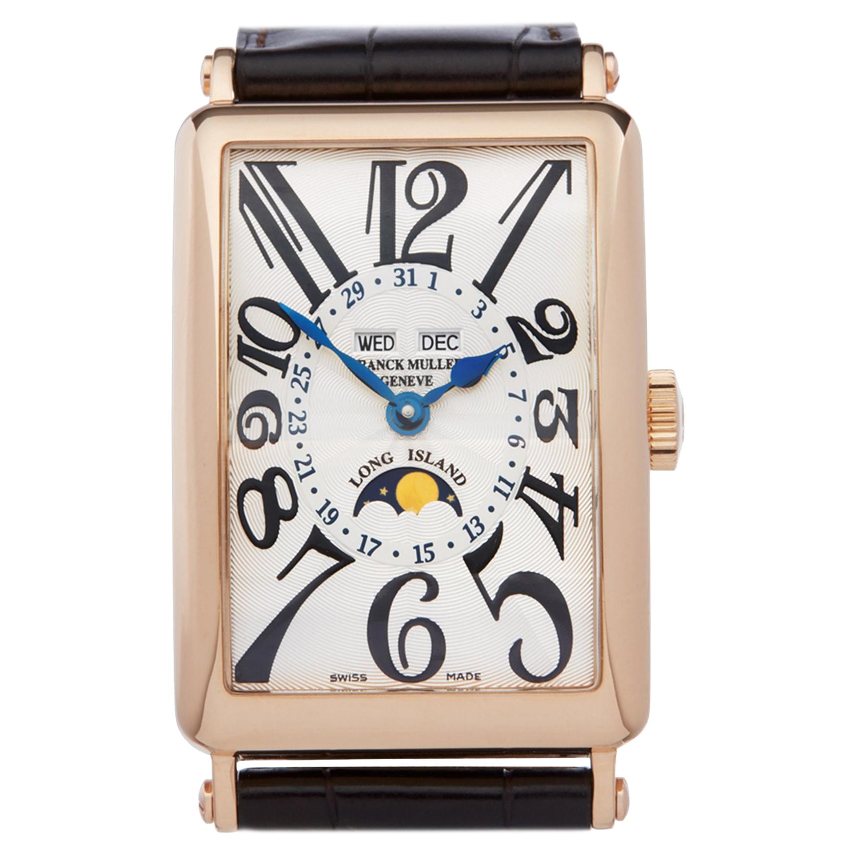 Franck Muller Long Island 1200 MC L Men's Rose Gold Annual Calendar Watch