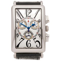 Used Franck Muller Long Island Chronograph 18 Karat White Gold 1000 CC QZ