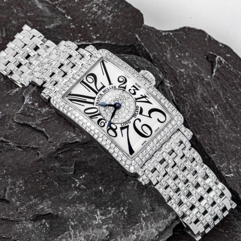Franck Muller Long Island Diamant-Uhr 902 QZDB 1P mit Diamant-Set 4
