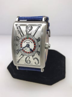 Franck Muller Long Island Las Vegas Stainless Steel Silver Dial Men's Watch 1250