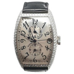 Franck Muller Master Banker 18 Karat White Gold and Diamonds 5850 MBD