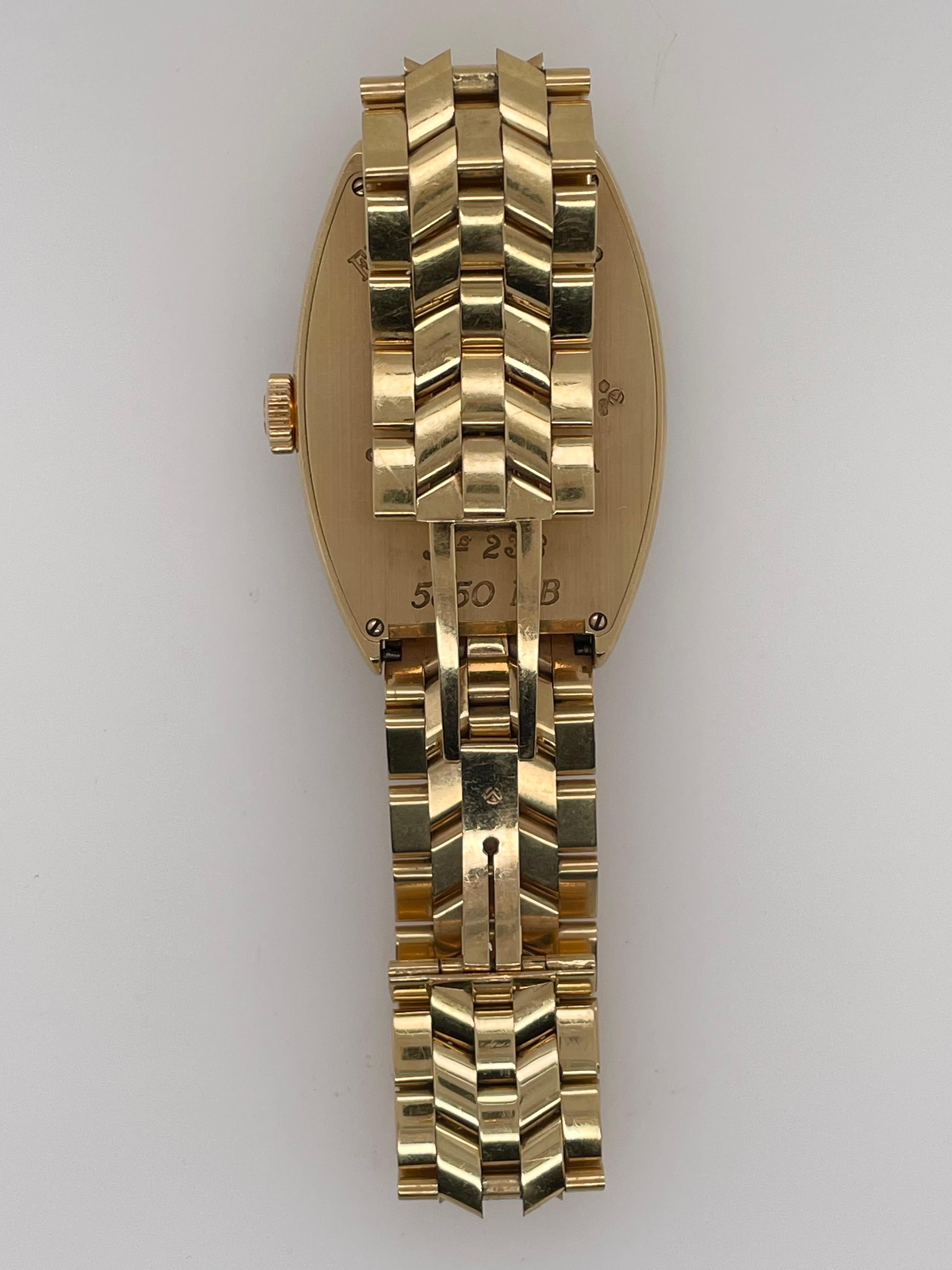 Franck Muller Master Banker Or 18K Cadran Bleu Montre Automatique pour Homme 5850 MB en vente 7