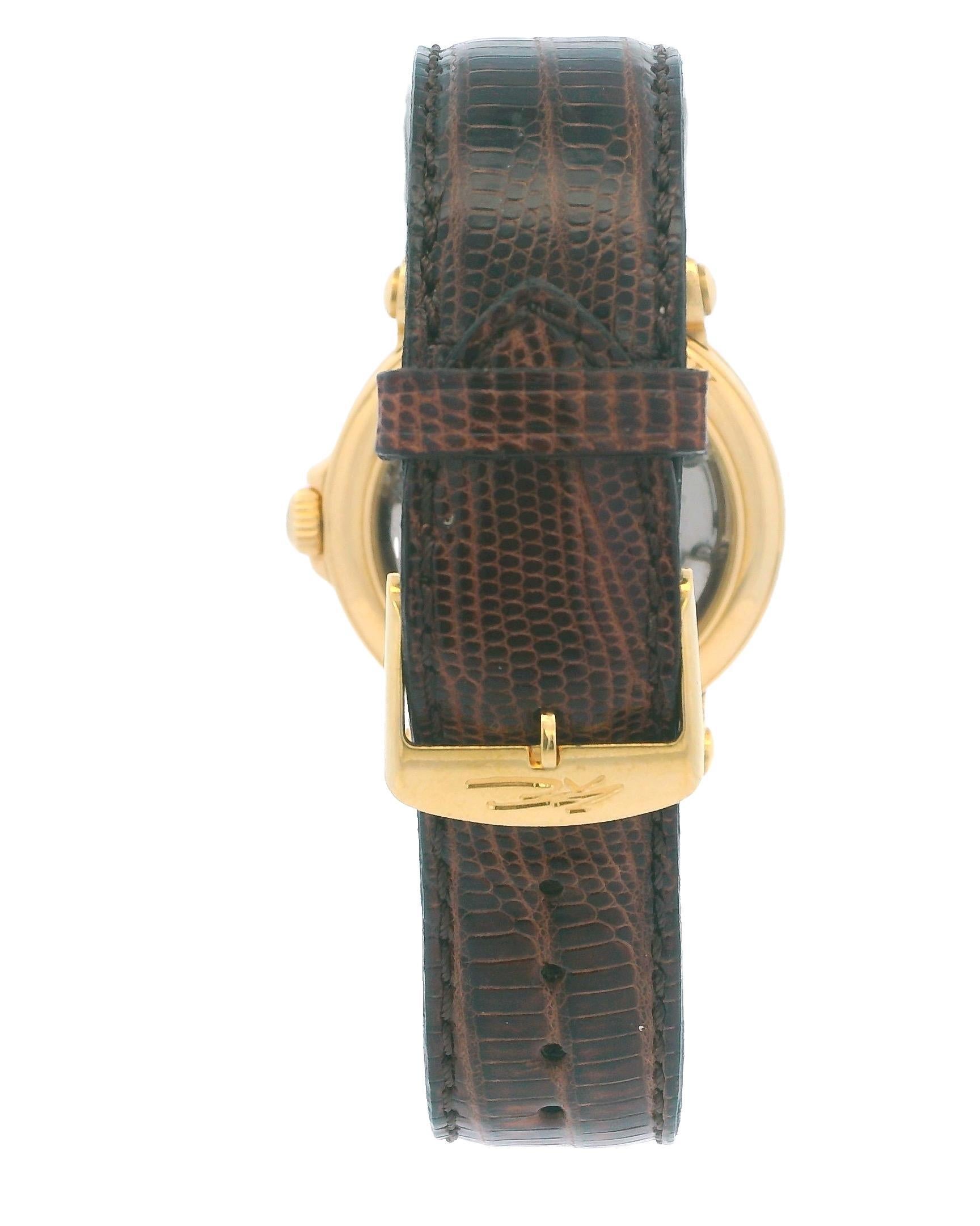 Franck Muller Master Banker 18k Yellow Gold Triple Time Zone For Sale 1